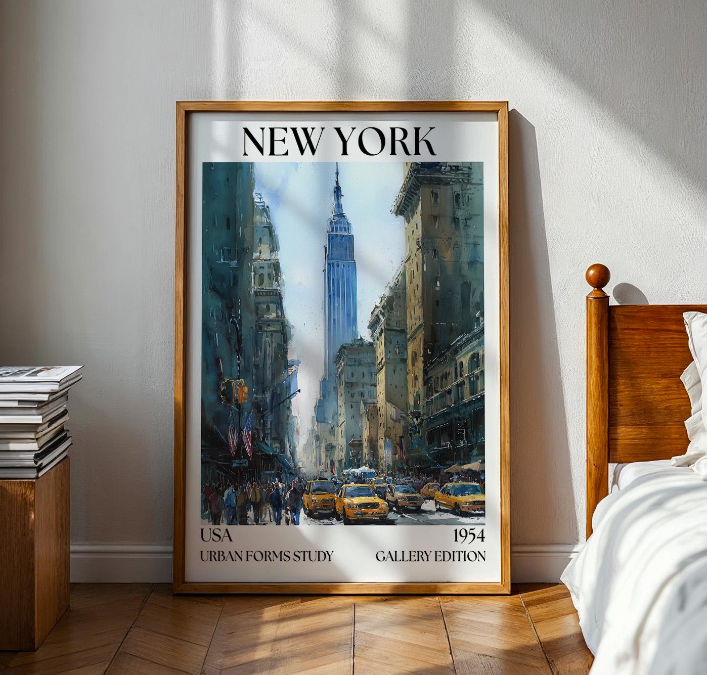 New York Henri Mattise Poster - NYC Travel Wall Art Print