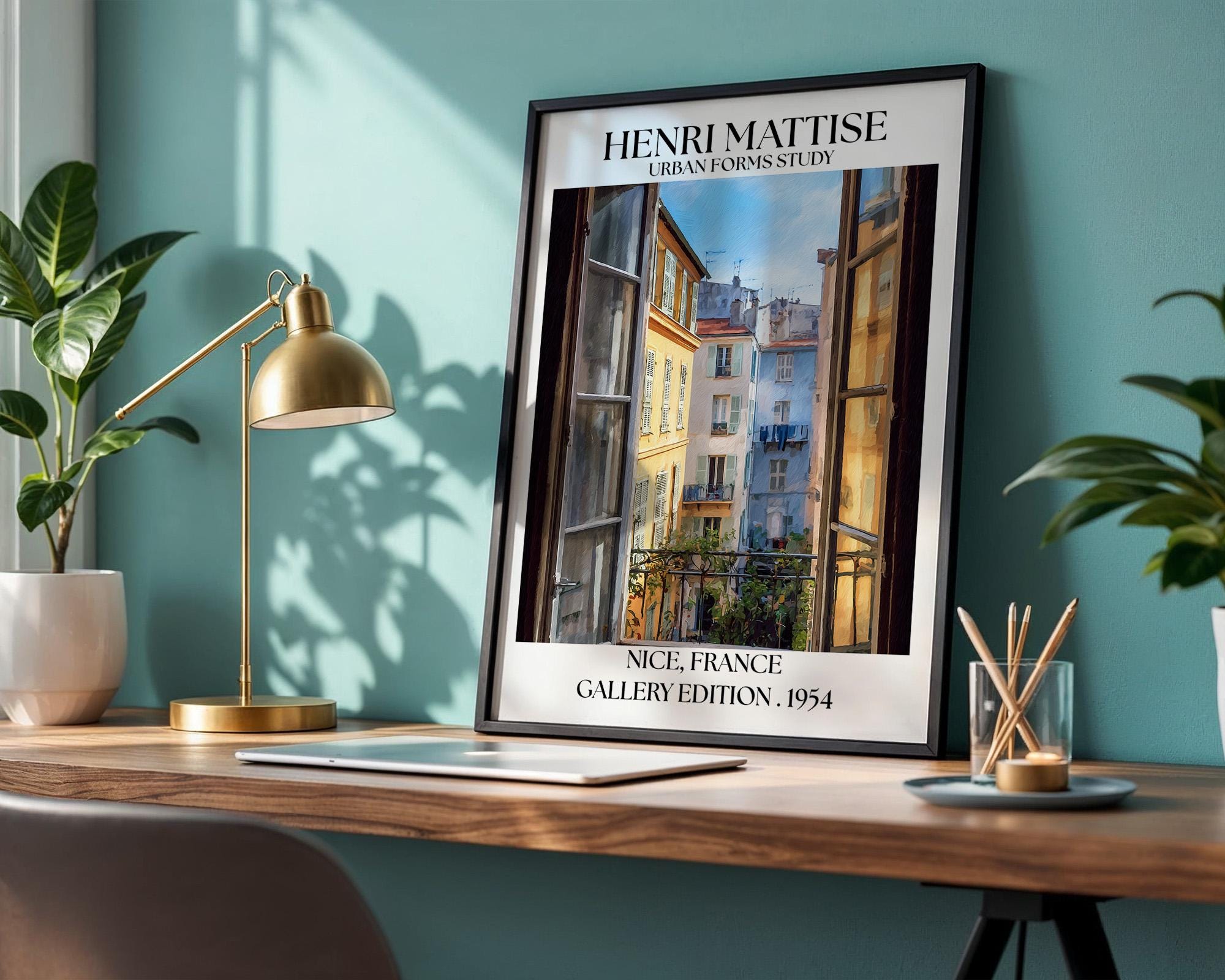 Henri Mattise Nice Travel Poster - Nice, French Riviera Wall Art Print