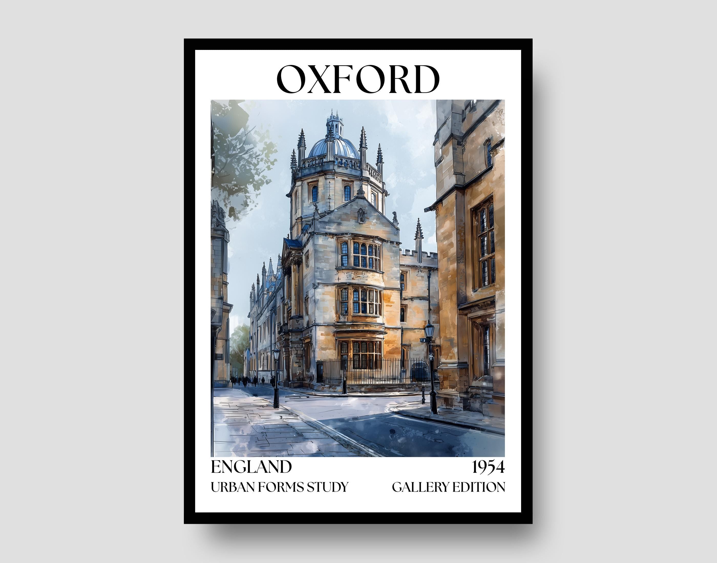 Oxford Henri Mattise Poster - Oxford Cityscape Wall Art