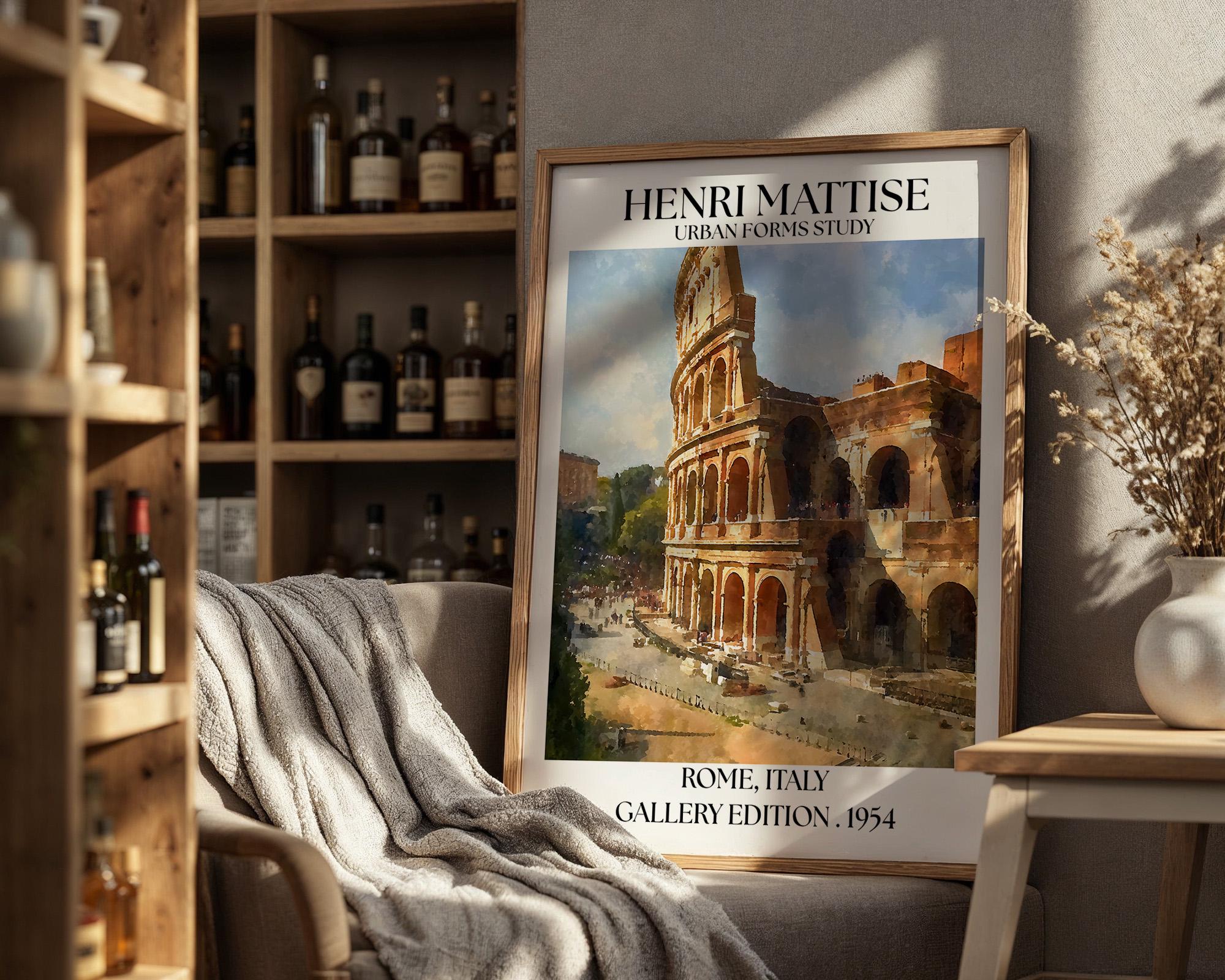 Henri Mattise Rome, Colosseum Poster - Colosseum Wall Art Print