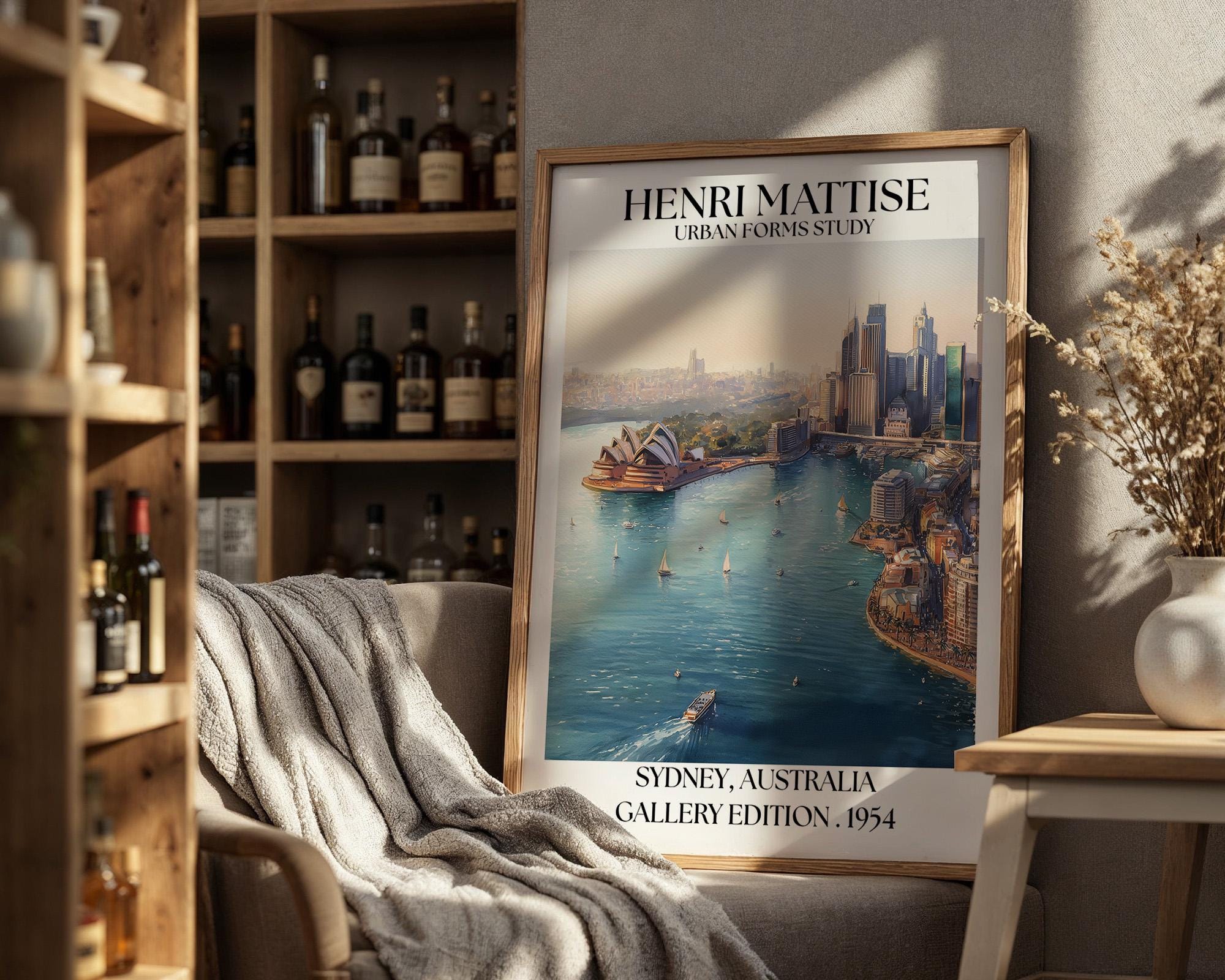 Henri Mattise Sydney Poster – Opera House Wall Art - Australia Travel Print