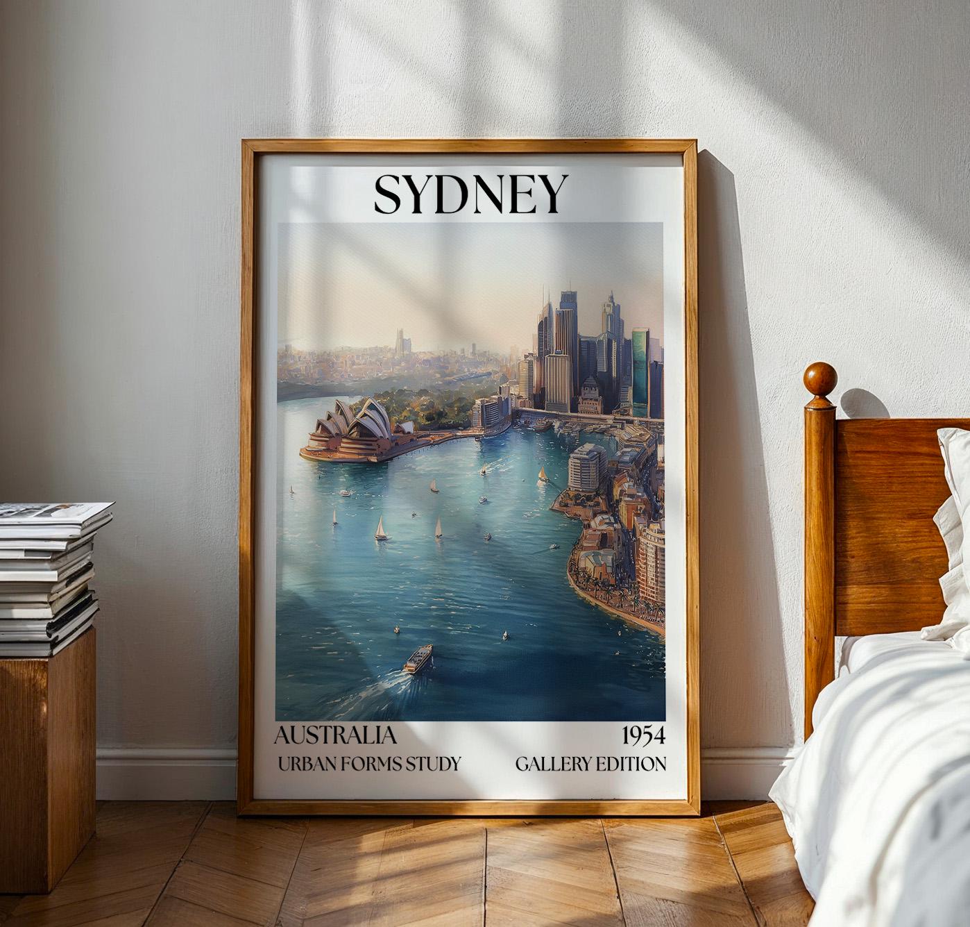 Sydney Opera House Poster – Henri Mattise Travel Wall Art