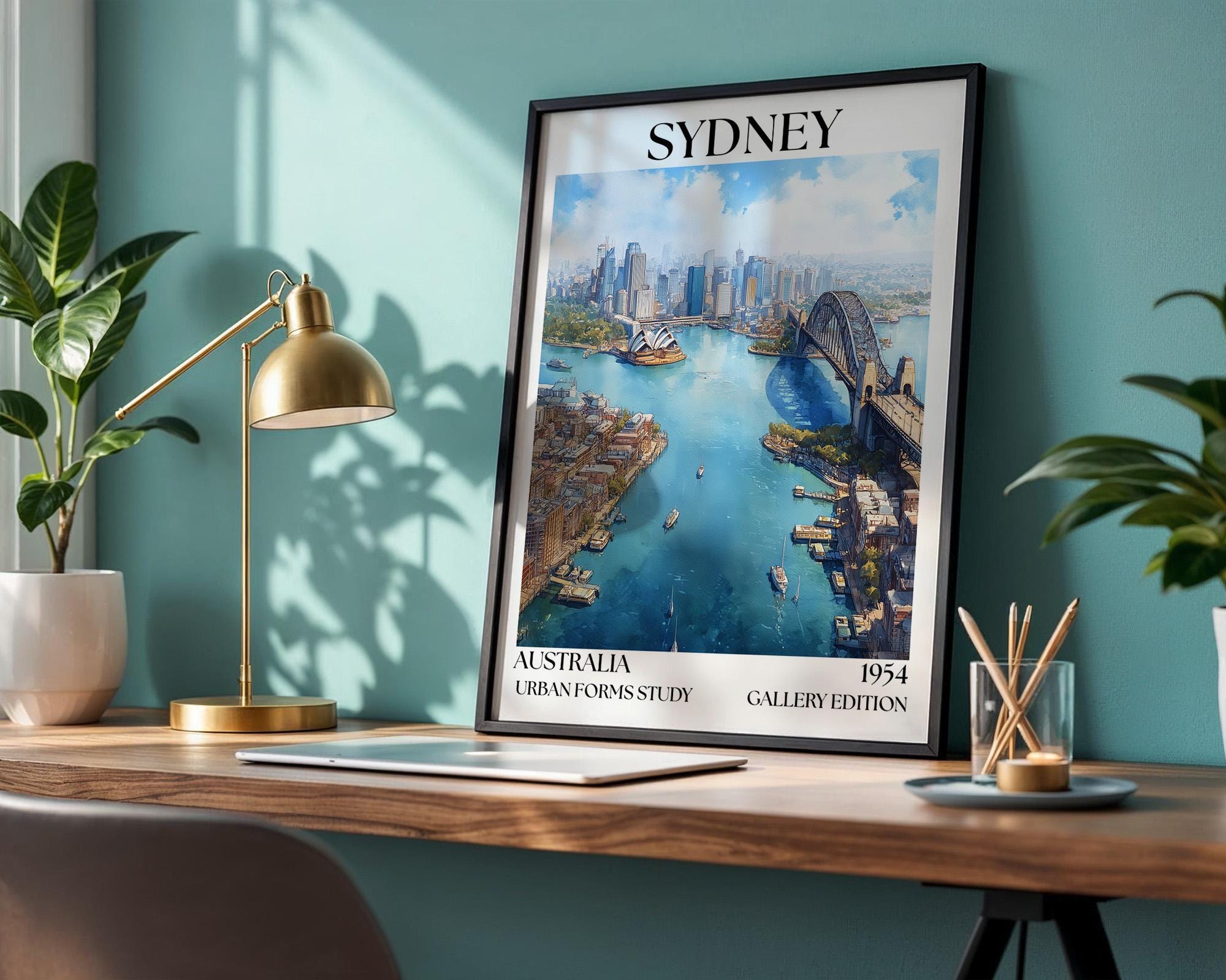 Sydney Henri Mattise Poster - Sydney Opera House, Harbour Bridge Print