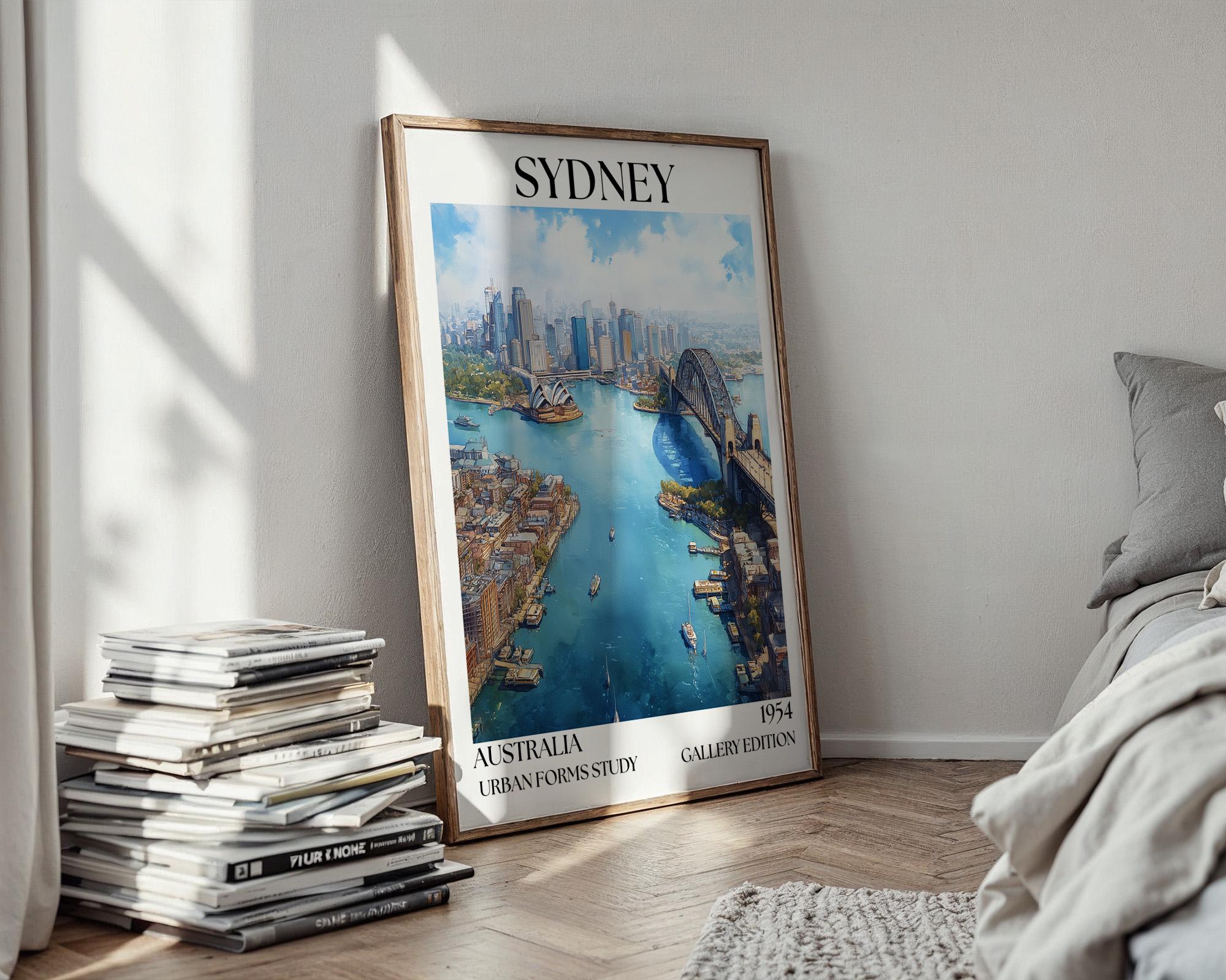 Sydney Henri Mattise Poster - Sydney Opera House, Harbour Bridge Print