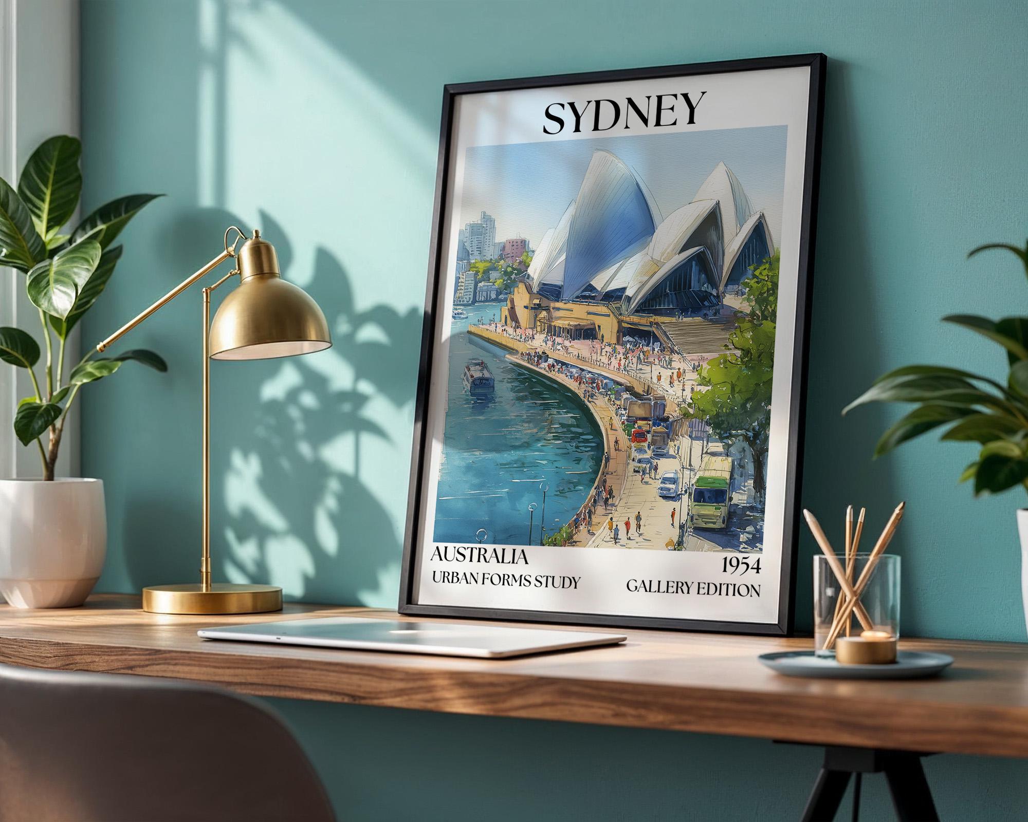 Sydney Opera House Poster - Henri Mattise Australia Travel Wall Art