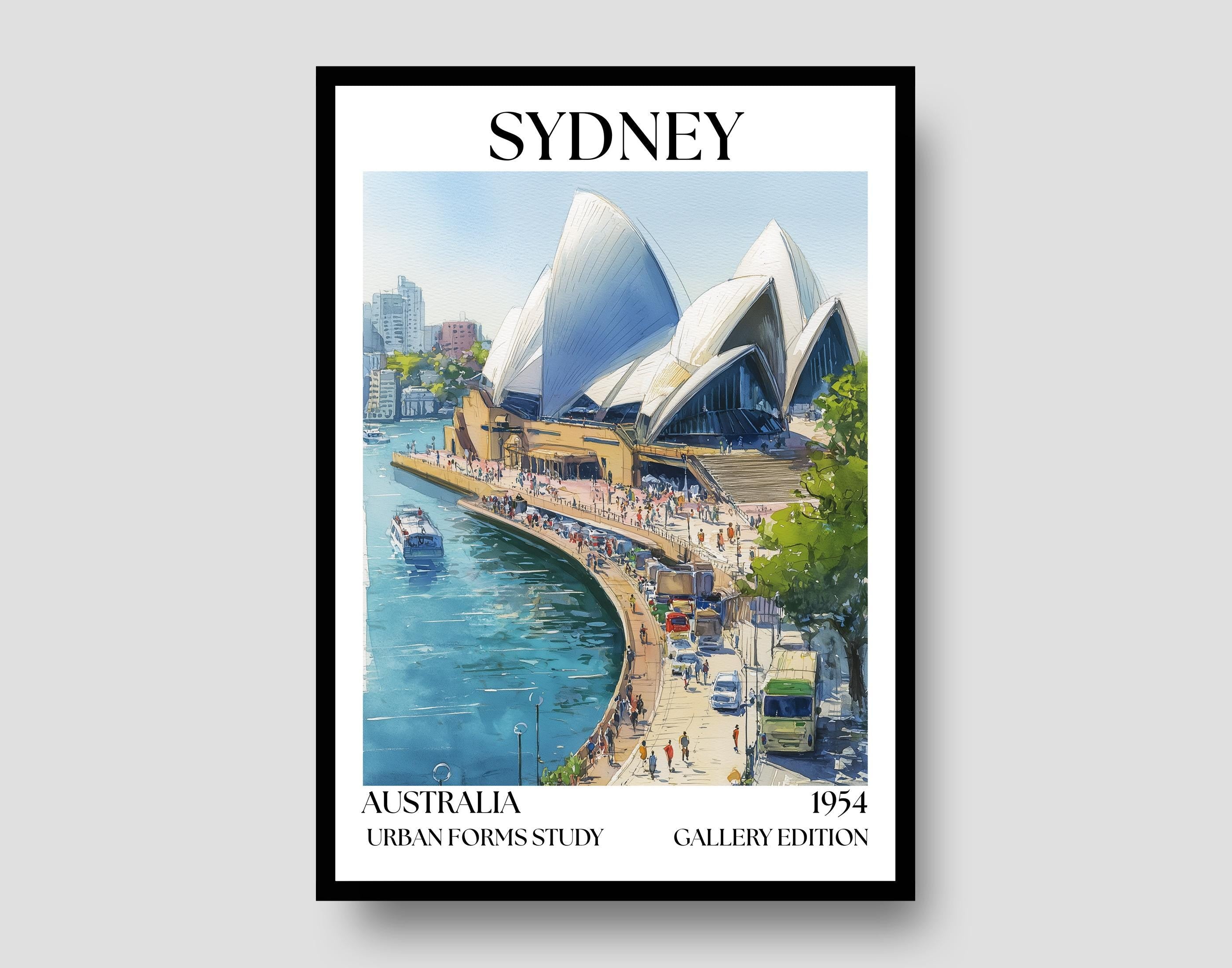Sydney Opera House Poster - Henri Mattise Australia Travel Wall Art
