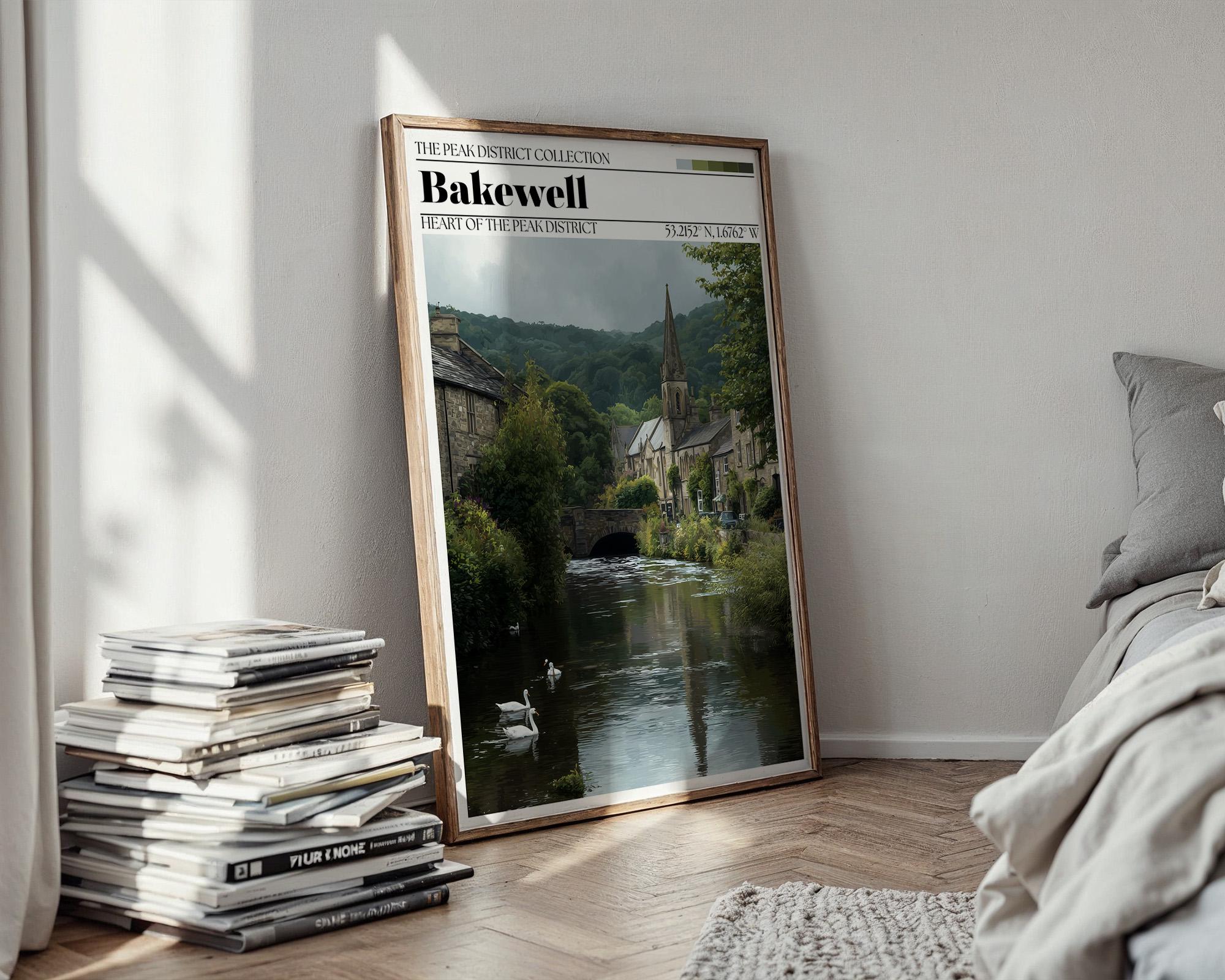 Bakewell, Peak District Poster – Bakewell Travel Wall Art Print