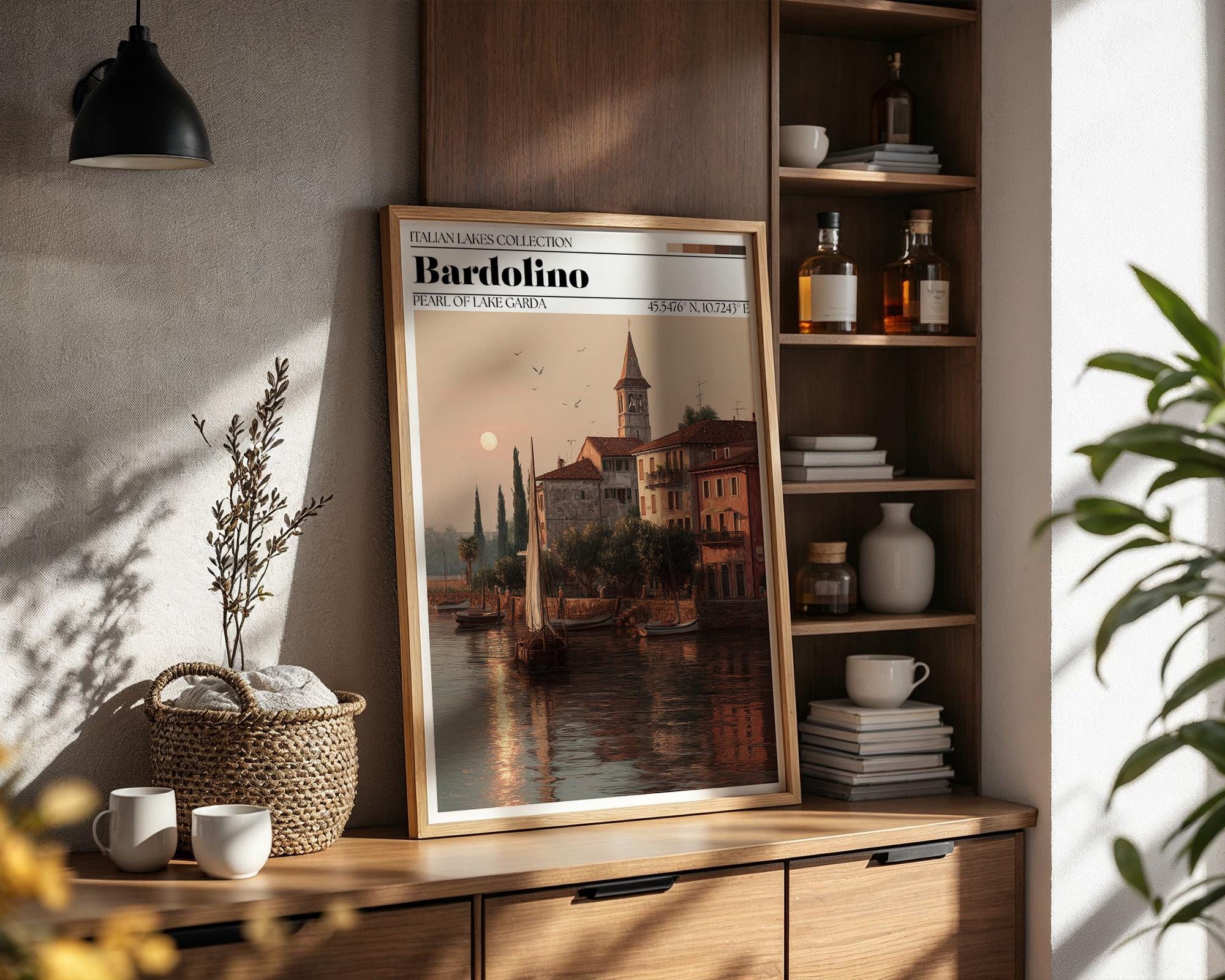 Bardolino Travel Poster – Lake Garda, Italy Wall Art Print