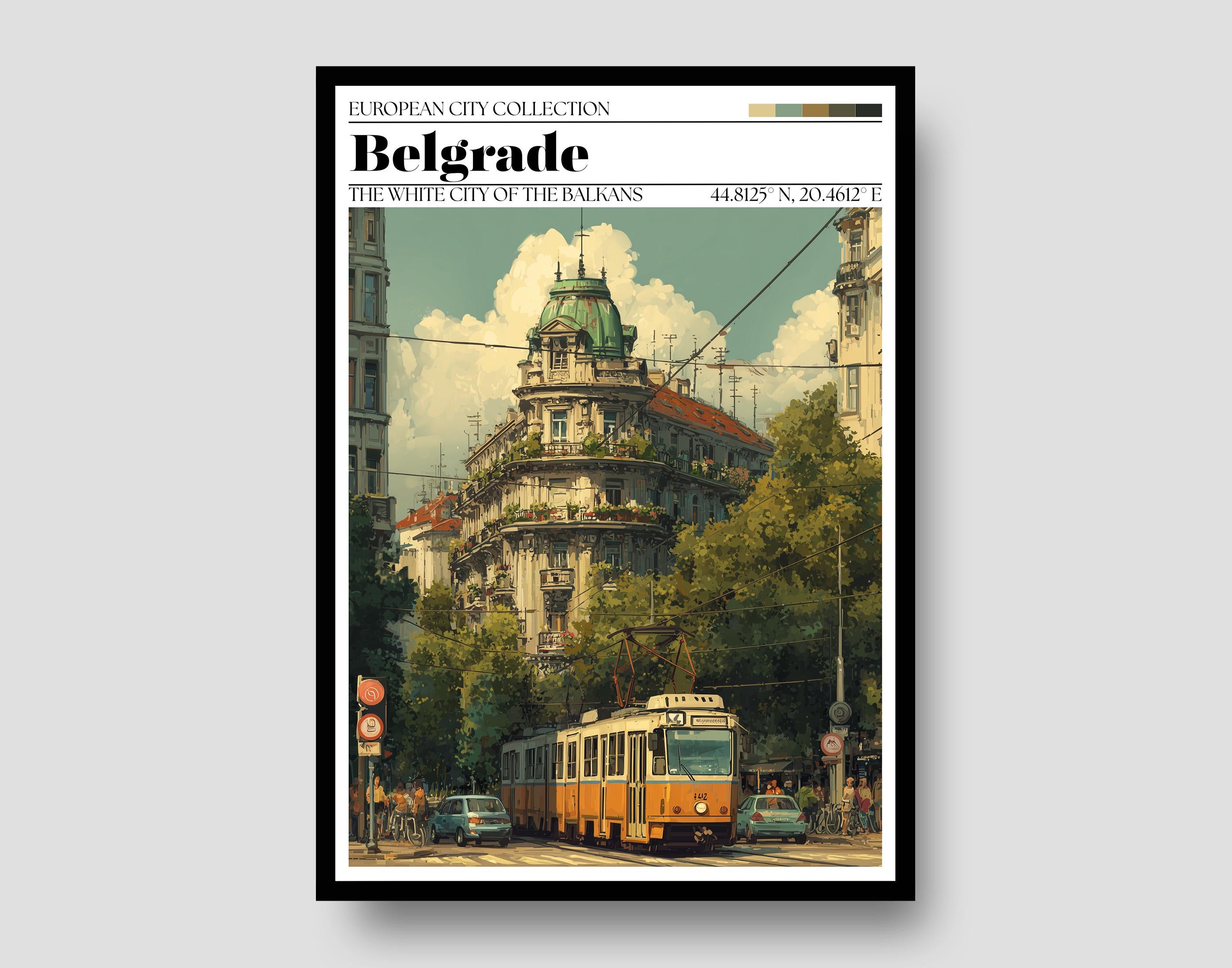 Belgrade, Serbia Poster – Belgrade Travel Wall Art Print