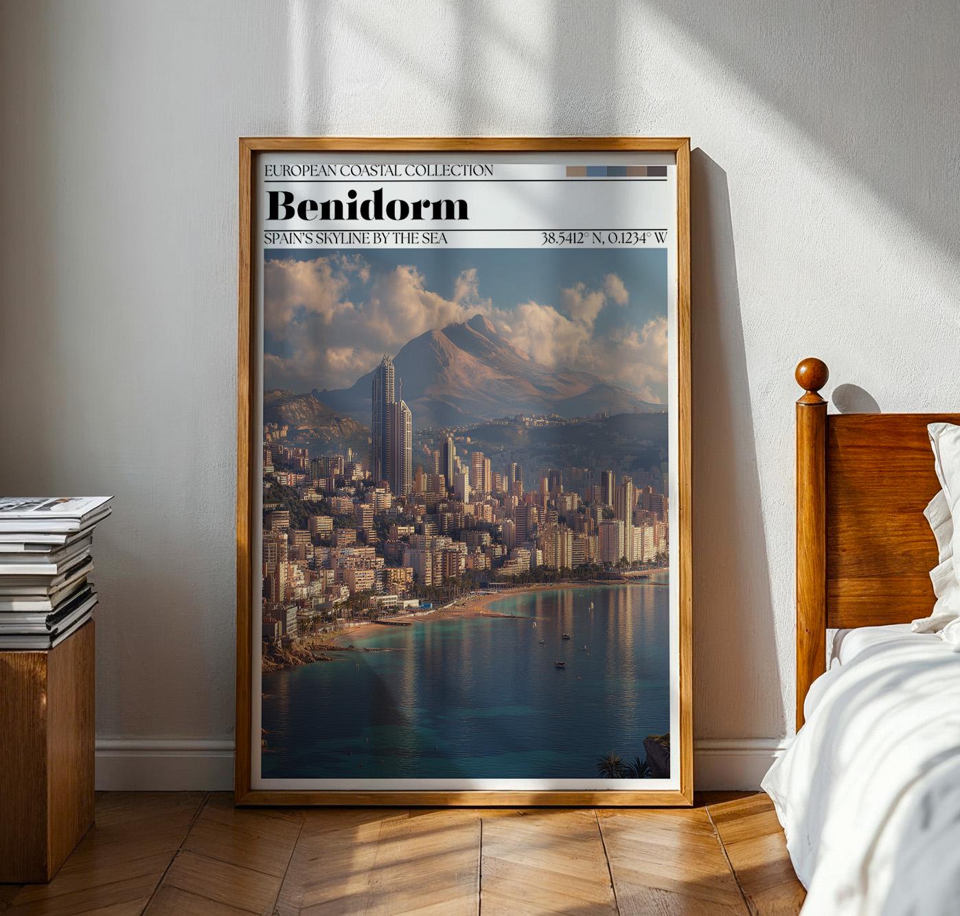 Benidorm, Spain Poster - Spanish Travel Wall Art