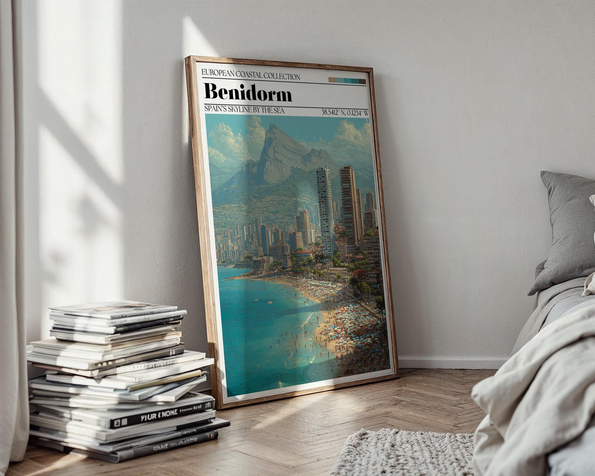 Benidorm, Spain Wall Art - Benidorm Travel Poster