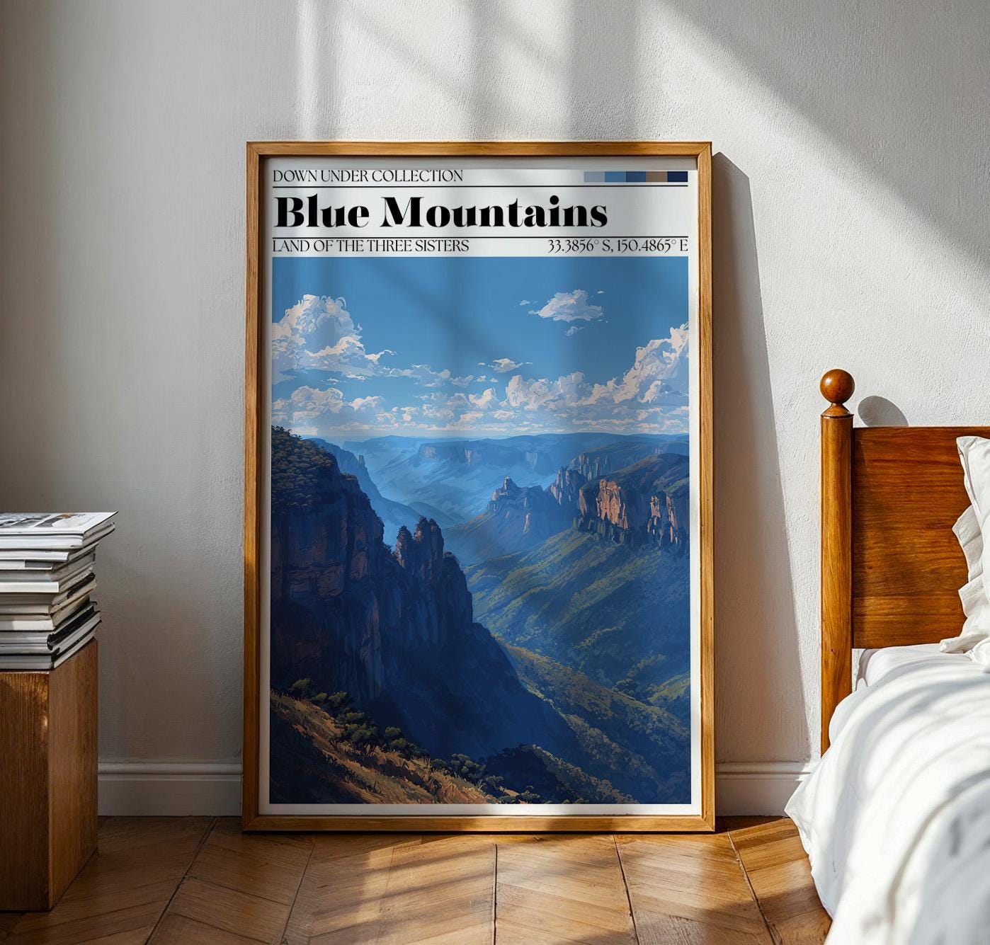 Blue Mountains Australia Art Print – Sydney Travel Poster