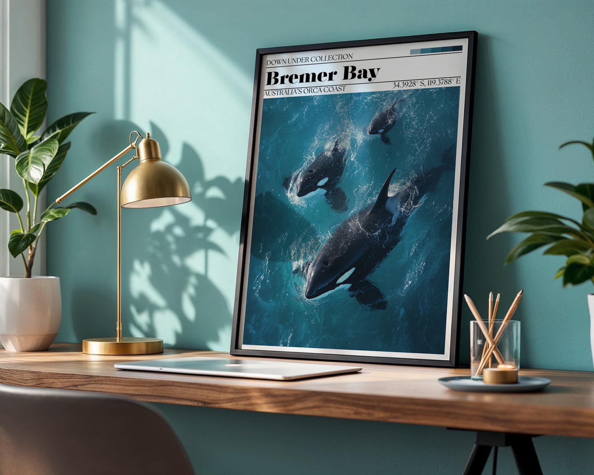Bremer Bay Orca Poster – Western Australia Travel Print