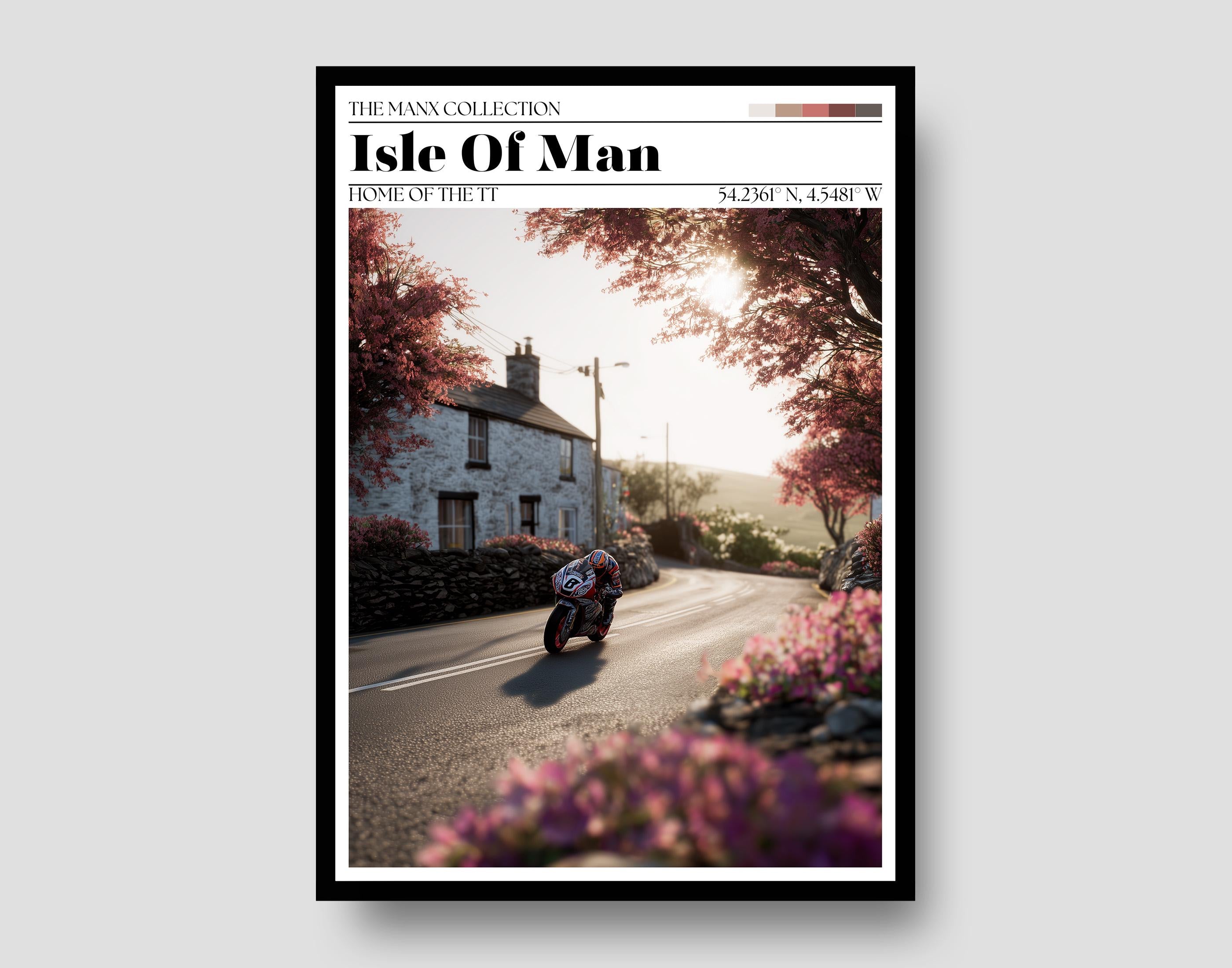 Isle of Man TT Poster – Motorbike Racing Wall Art