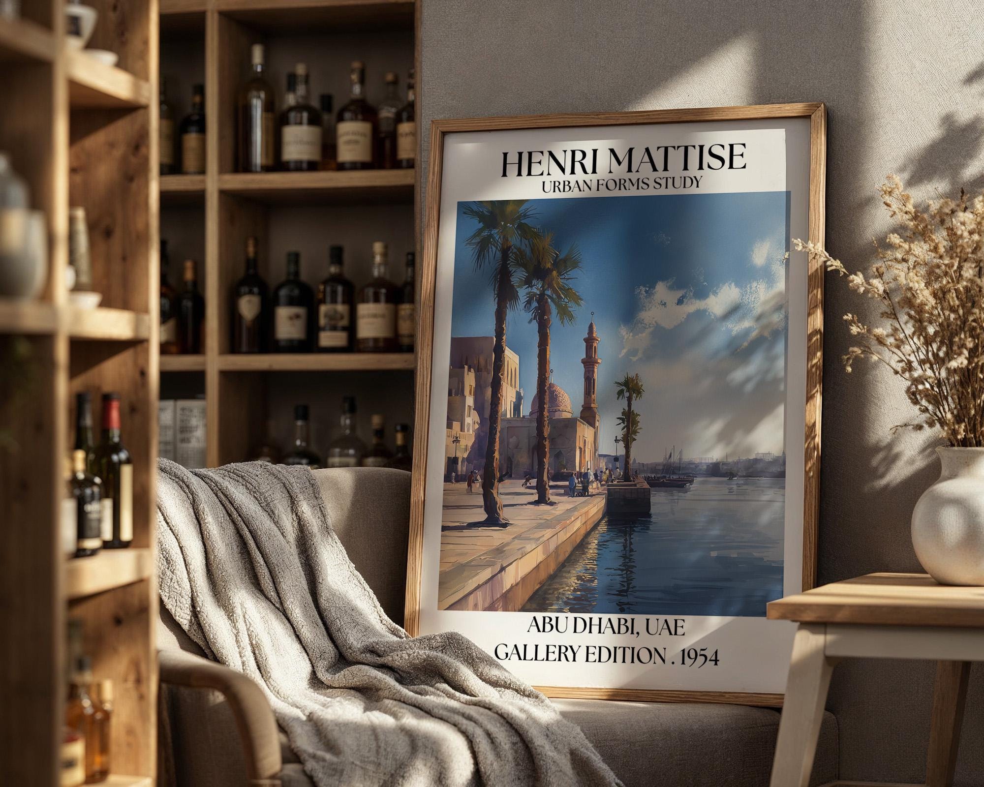 Abu Dhabi Henri Mattise Poster - Abu Dhabi Travel Wall Art