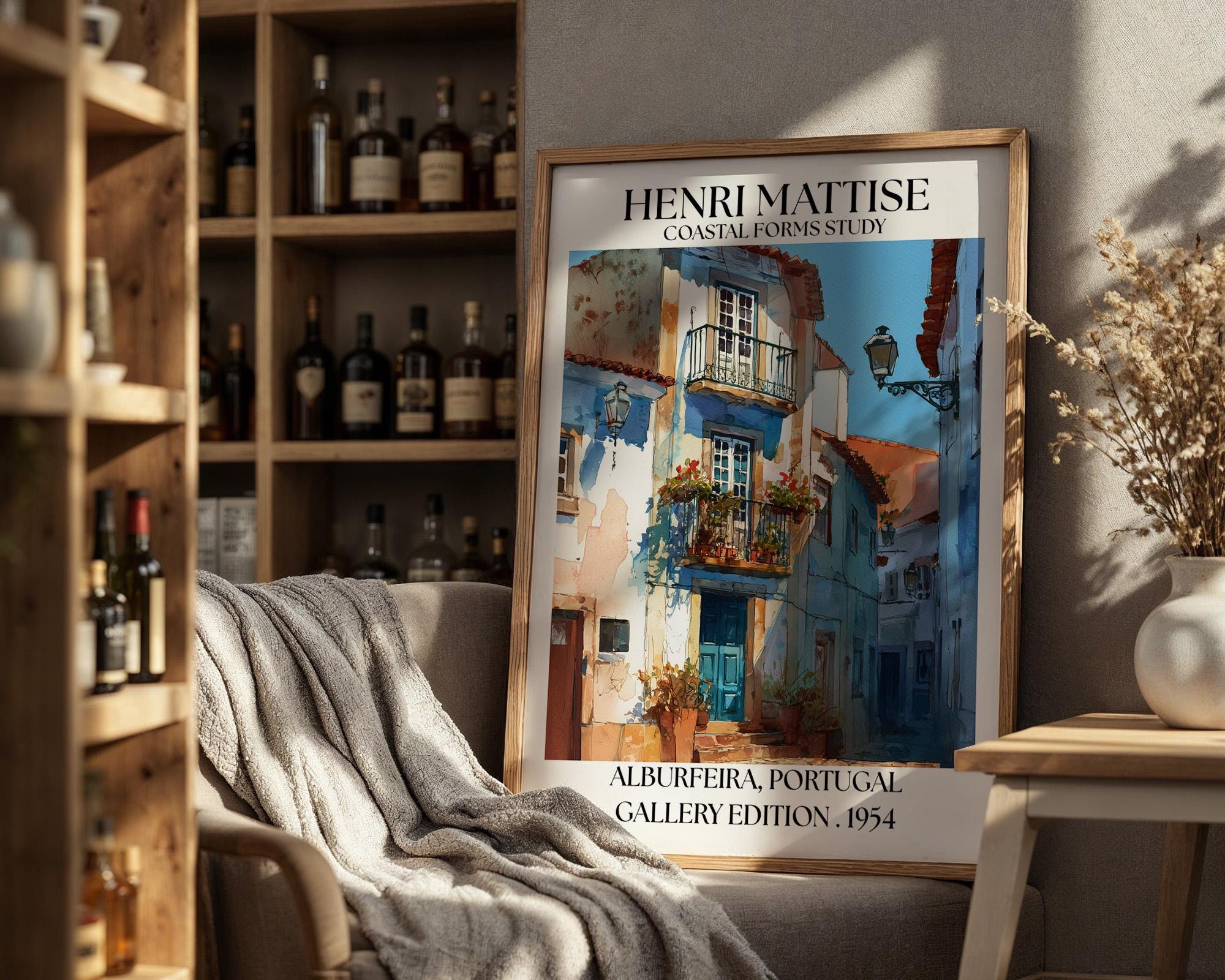 Henri Mattise Albufeira Poster - Portugal Travel Wall Art Print
