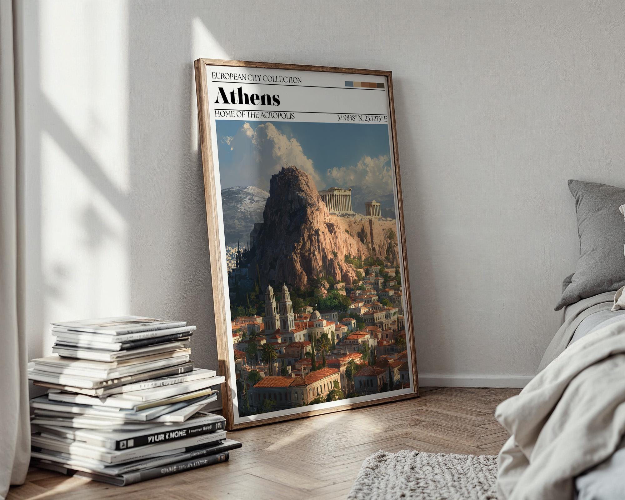 Athens Poster - Acropolis Travel Wall Art Print