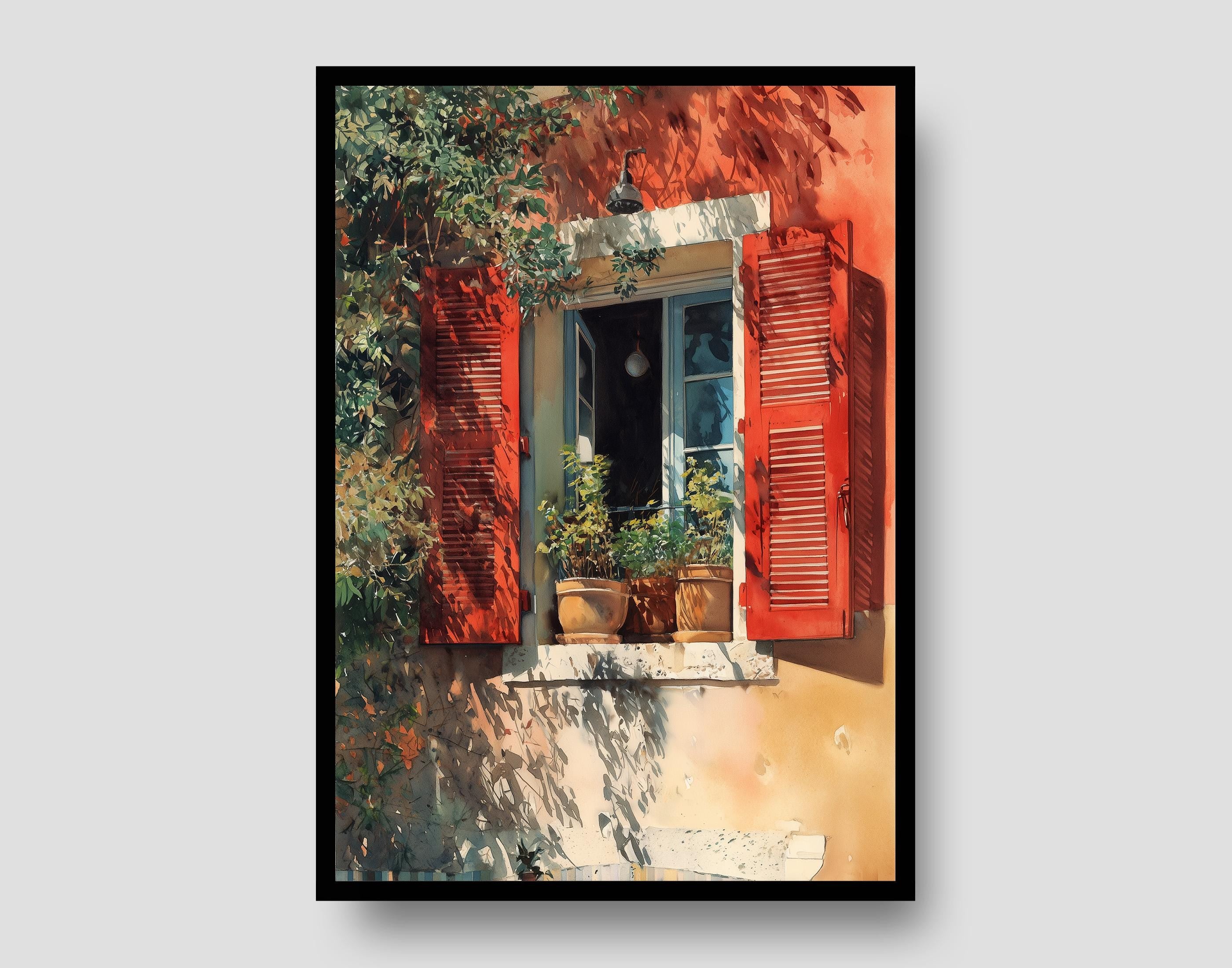 French Riviera Open Window Henri Mattise Poster - French Wall Art Print