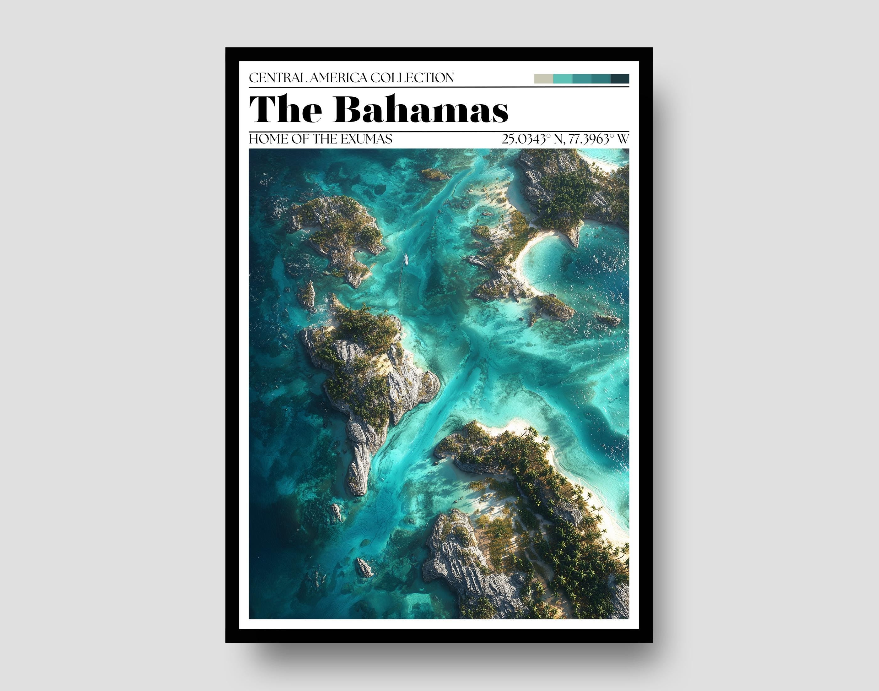Bahamas Travel Poster - Bahamas Wall Art Print