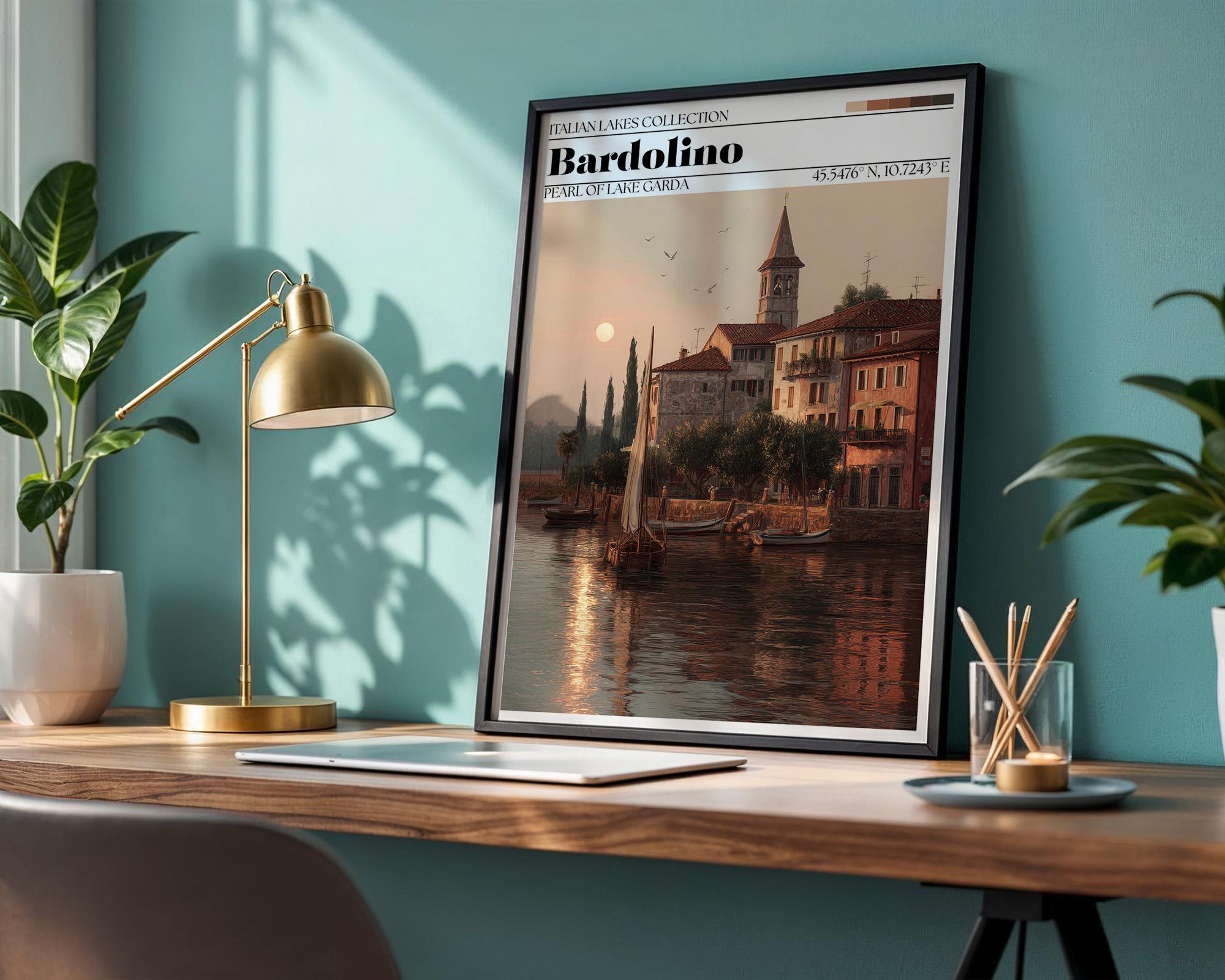 Bardolino Travel Poster – Lake Garda, Italy Wall Art Print
