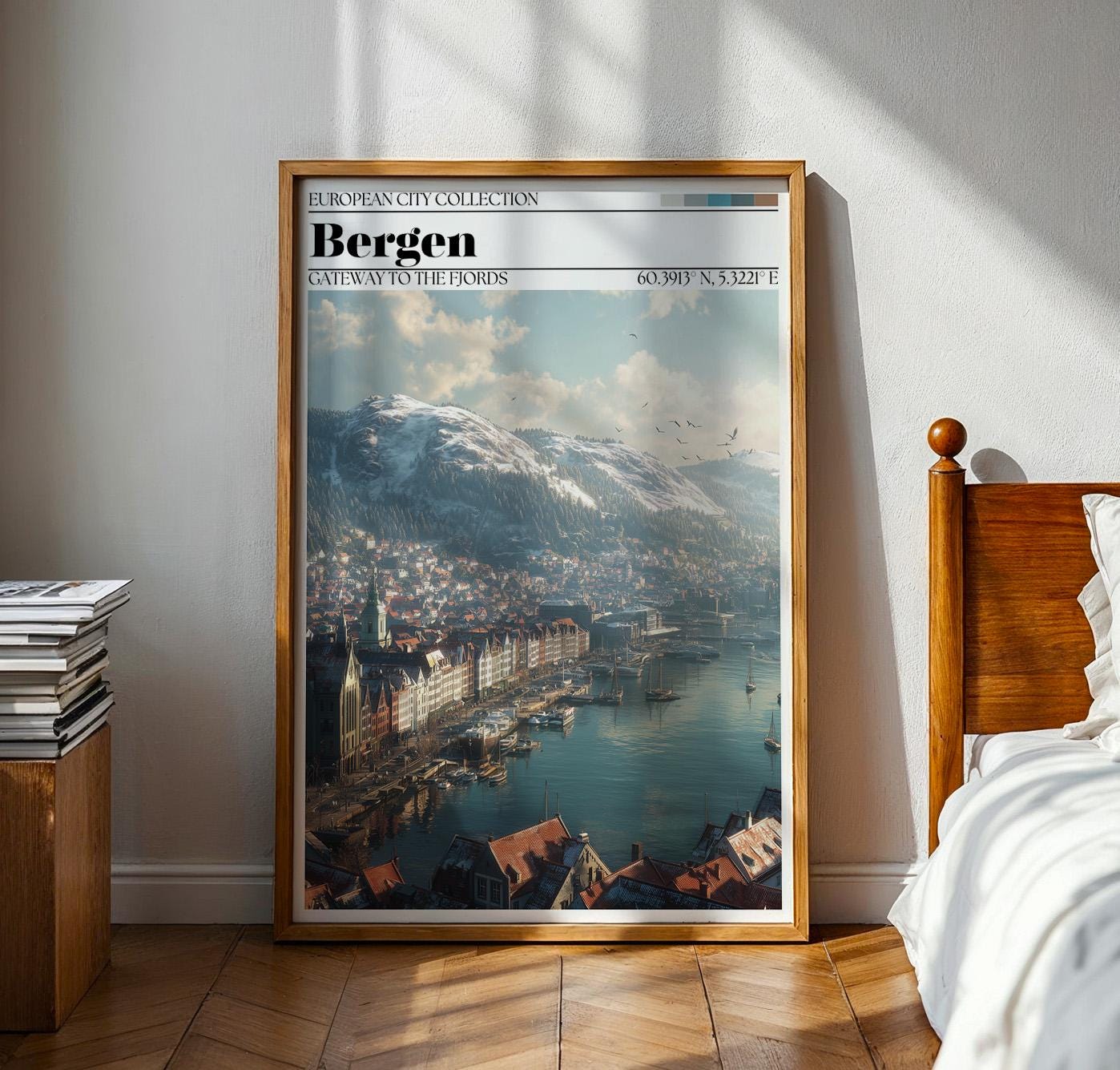Bergen, Norway Poster – Bergen Travel Art Print