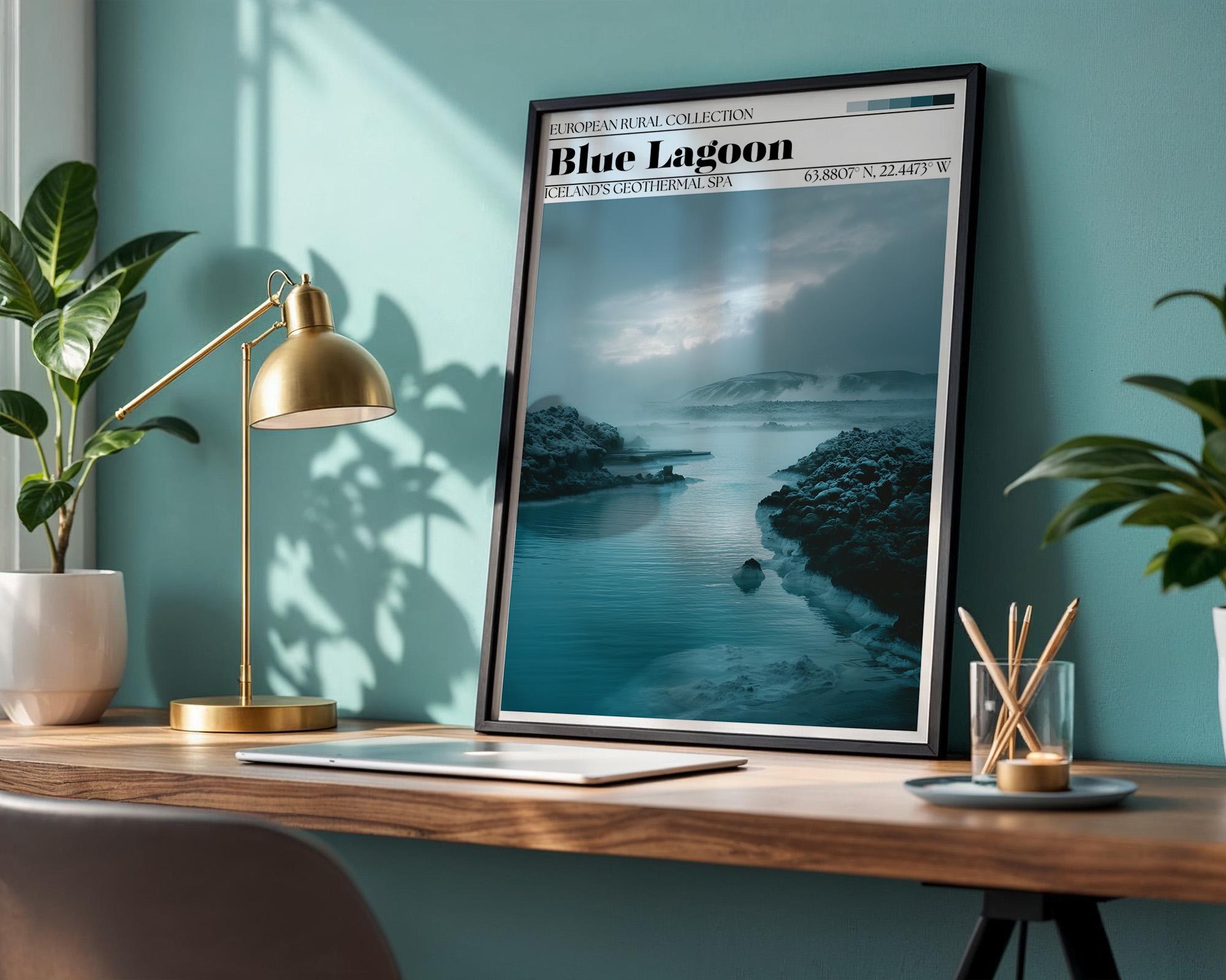 Blue Lagoon, Iceland Poster – Iceland Travel Wall Art Print