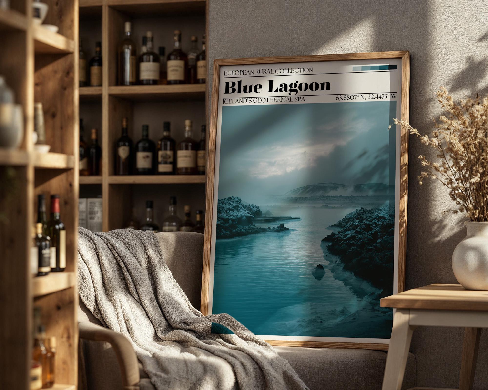 Blue Lagoon, Iceland Poster – Iceland Travel Wall Art Print