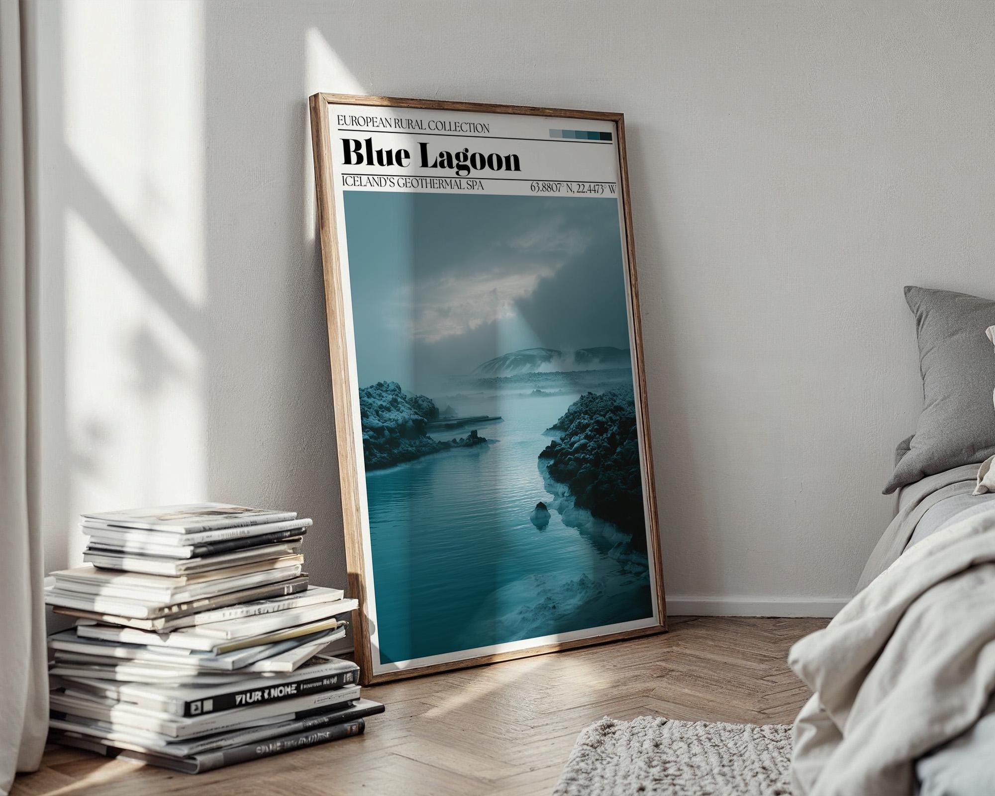 Blue Lagoon, Iceland Poster – Iceland Travel Wall Art Print