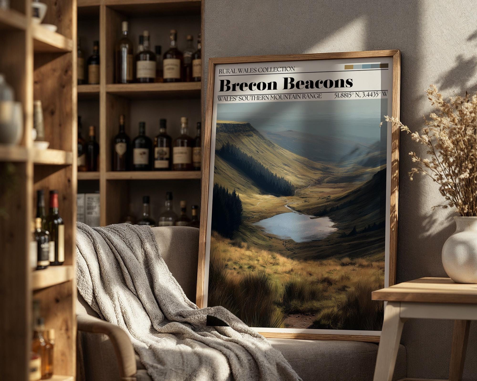 Brecon Beacons National Park Poster – Wales Travel Art