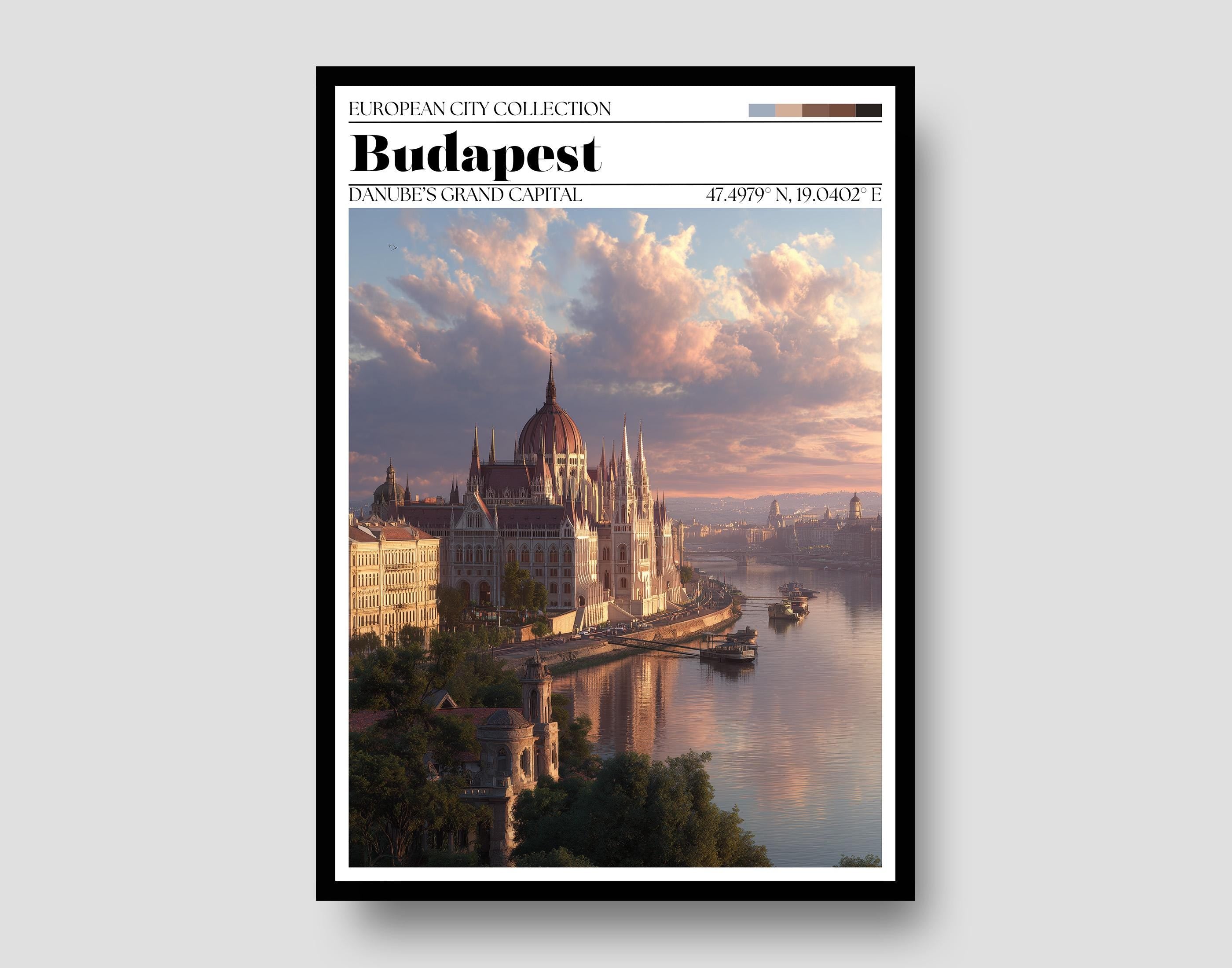 Budapest, Hungary Poster – Budapest Travel Wall Art Print