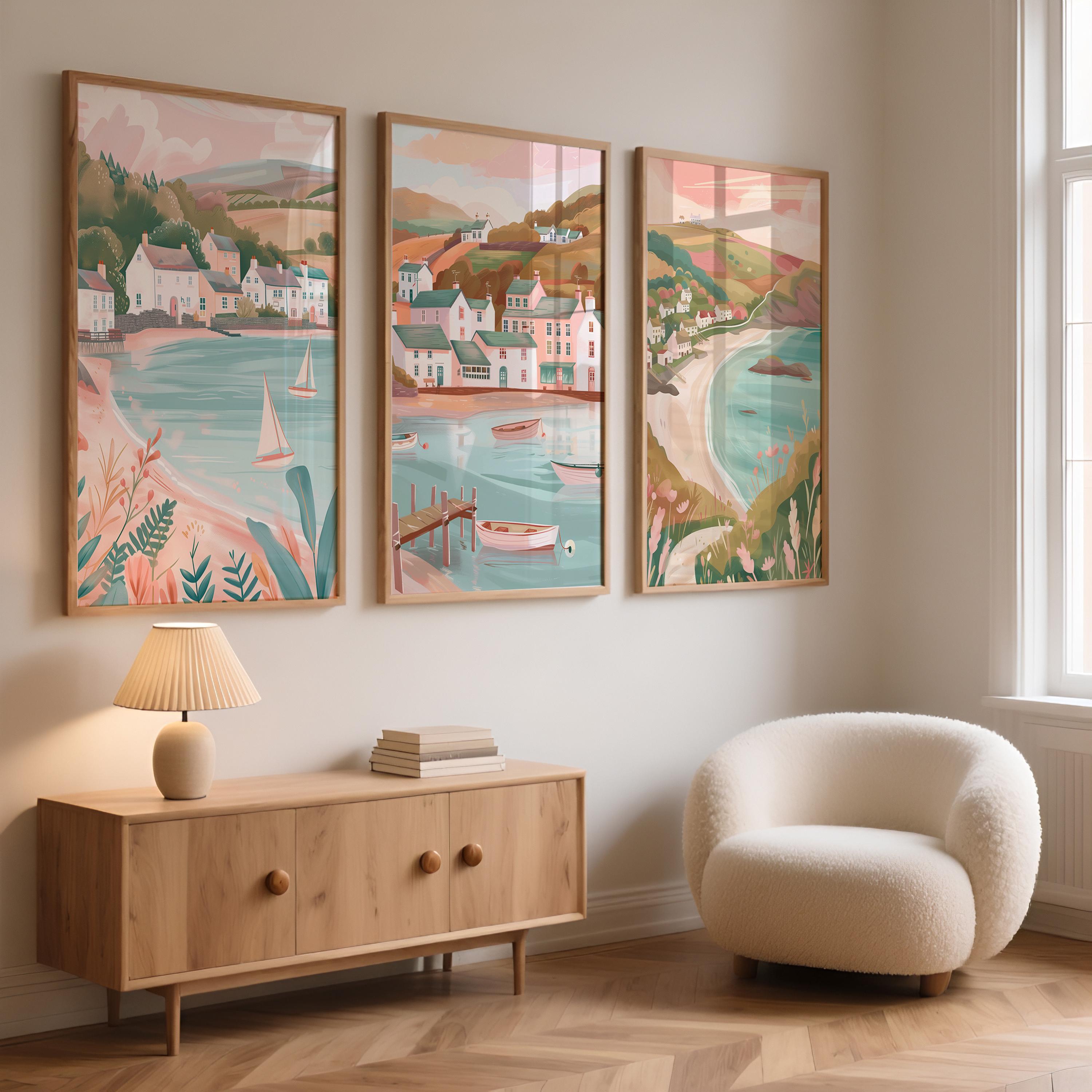 Lake District Set Of 3 Posters - Lake District Wall Art Prints - Travel Wall Art