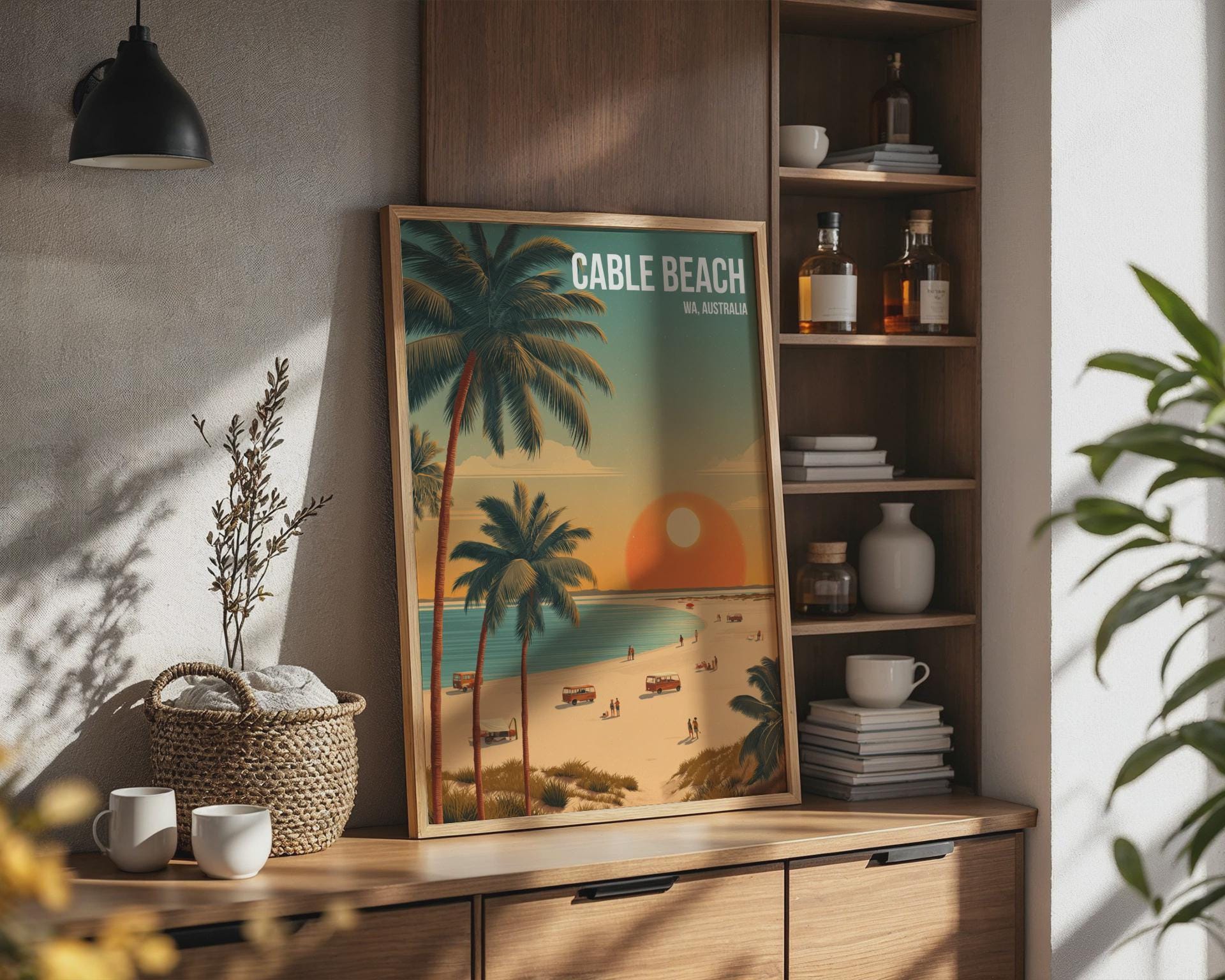 Cable Beach Wall Art Print Australia Sunset Landscape - Travel Wall Art
