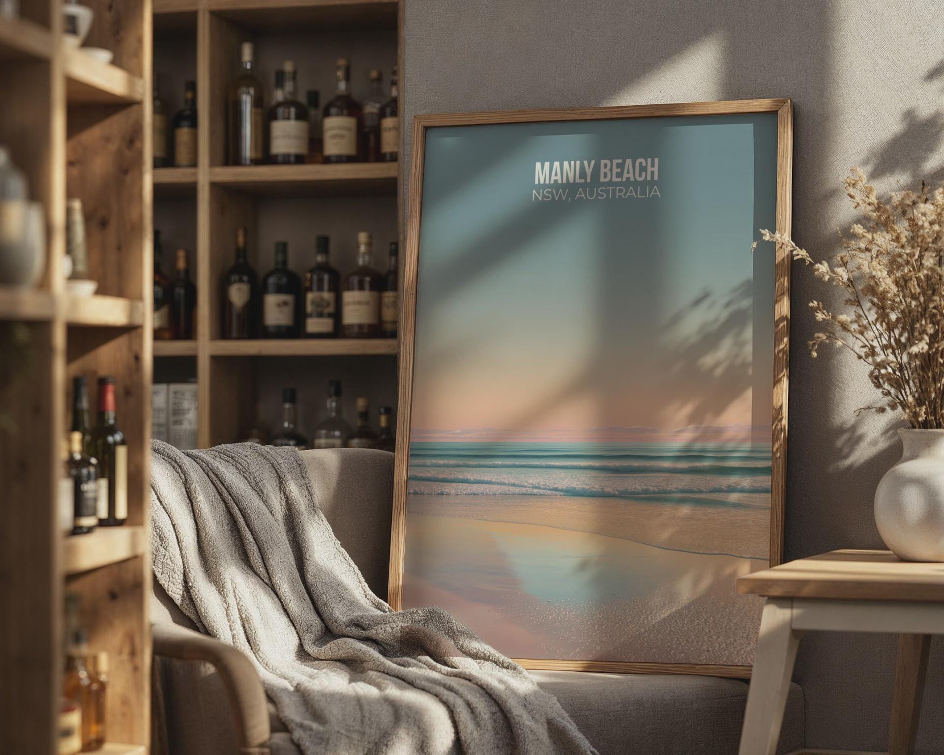Manly Beach NSW Wall Art Poster Print - Travel Wall Art
