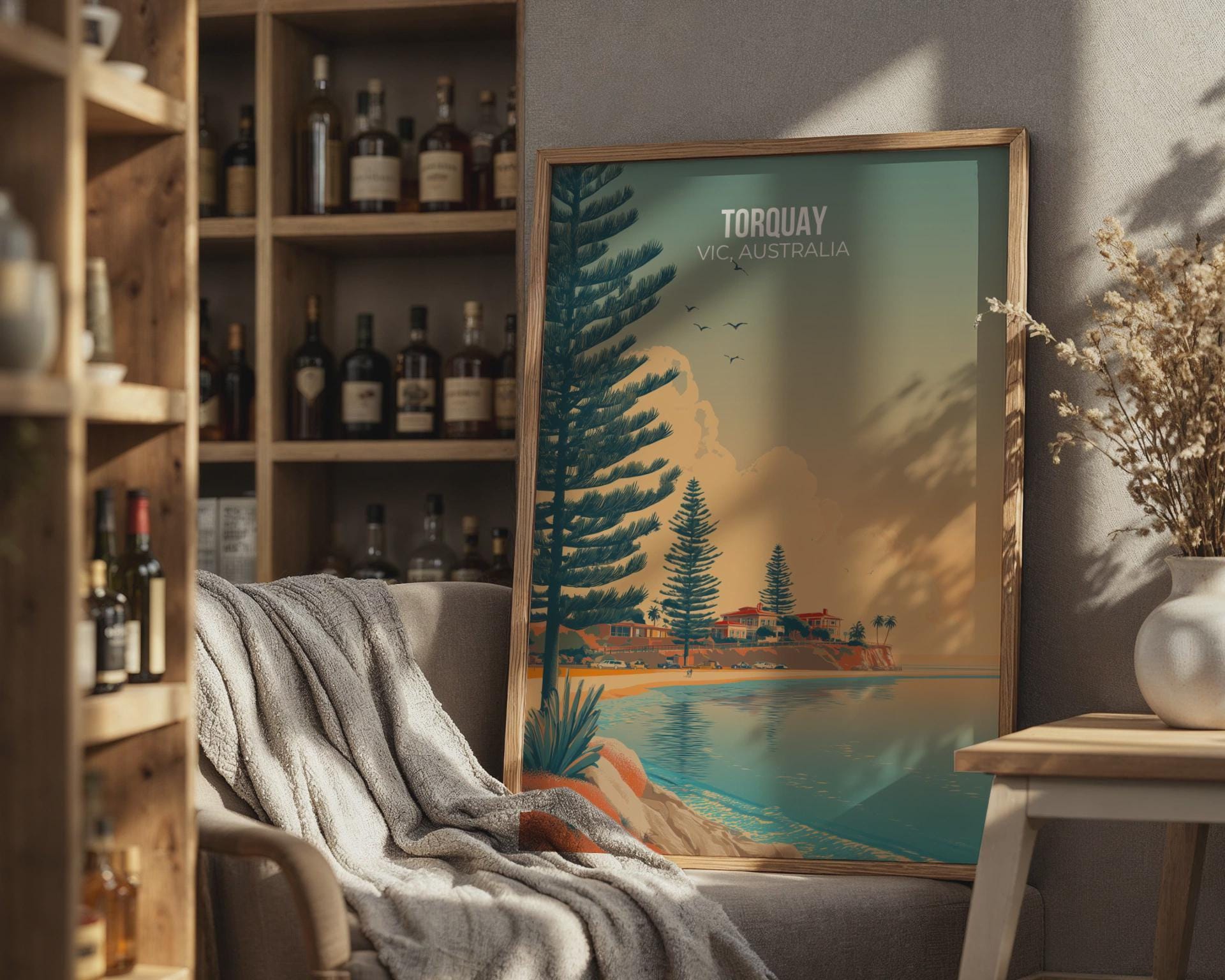 Torquay Beach Print Coastal Scene Wall Art Vic Australia - Travel Wall Art