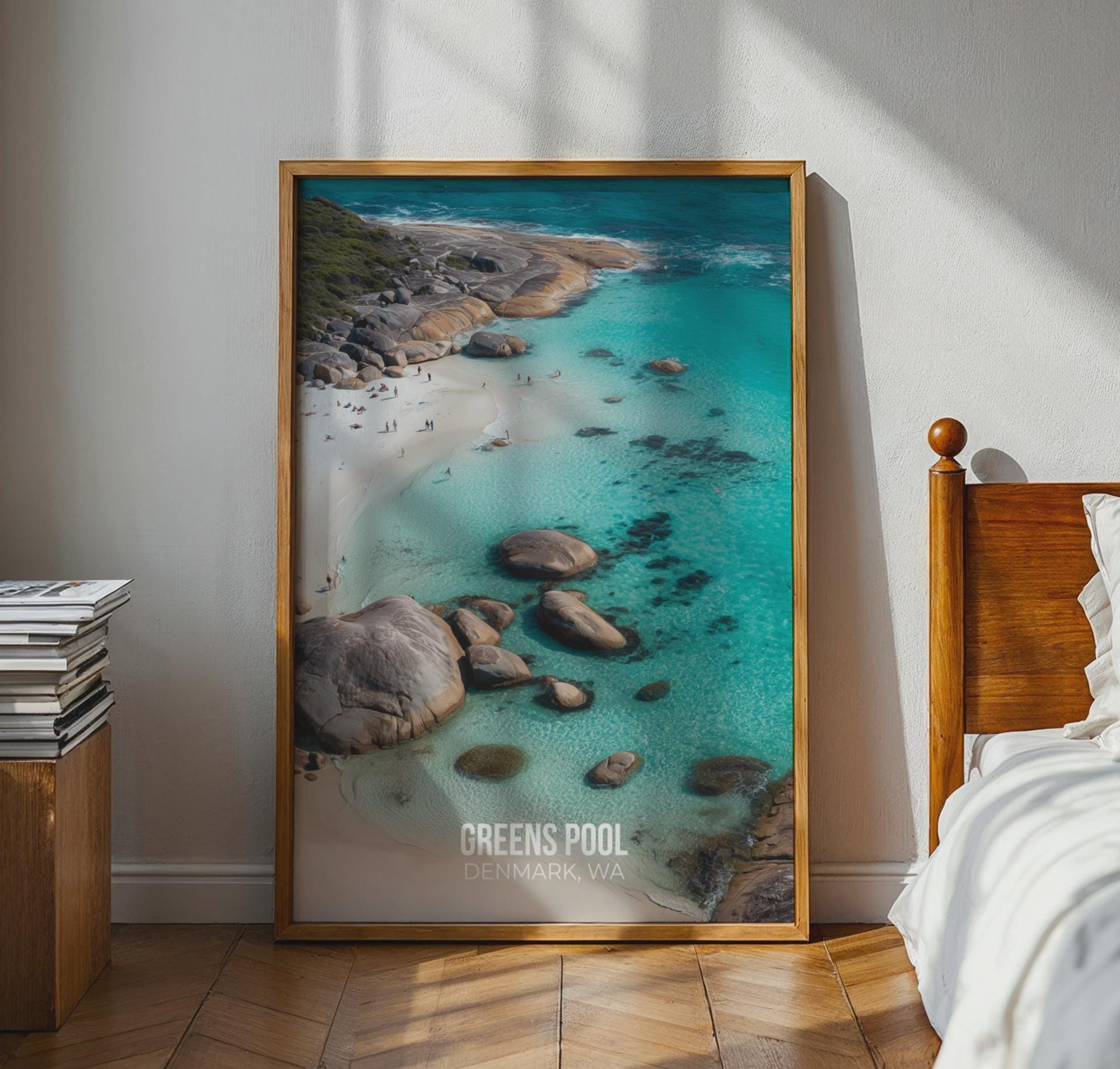 Greens Pool Denmark WA Poster Scenic Beach Art Print - Travel Wall Art