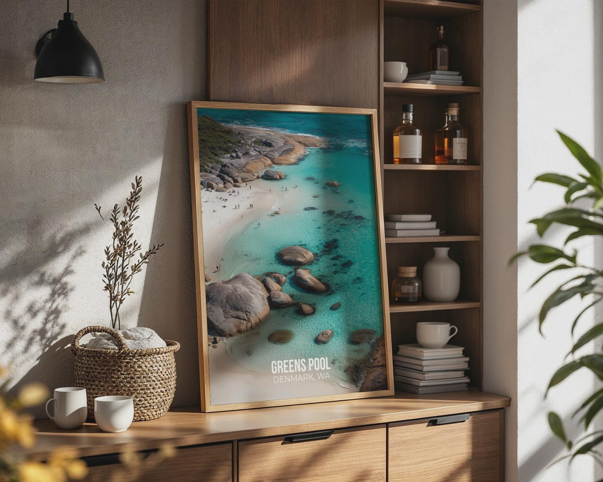 Greens Pool Denmark WA Poster Scenic Beach Art Print - Travel Wall Art