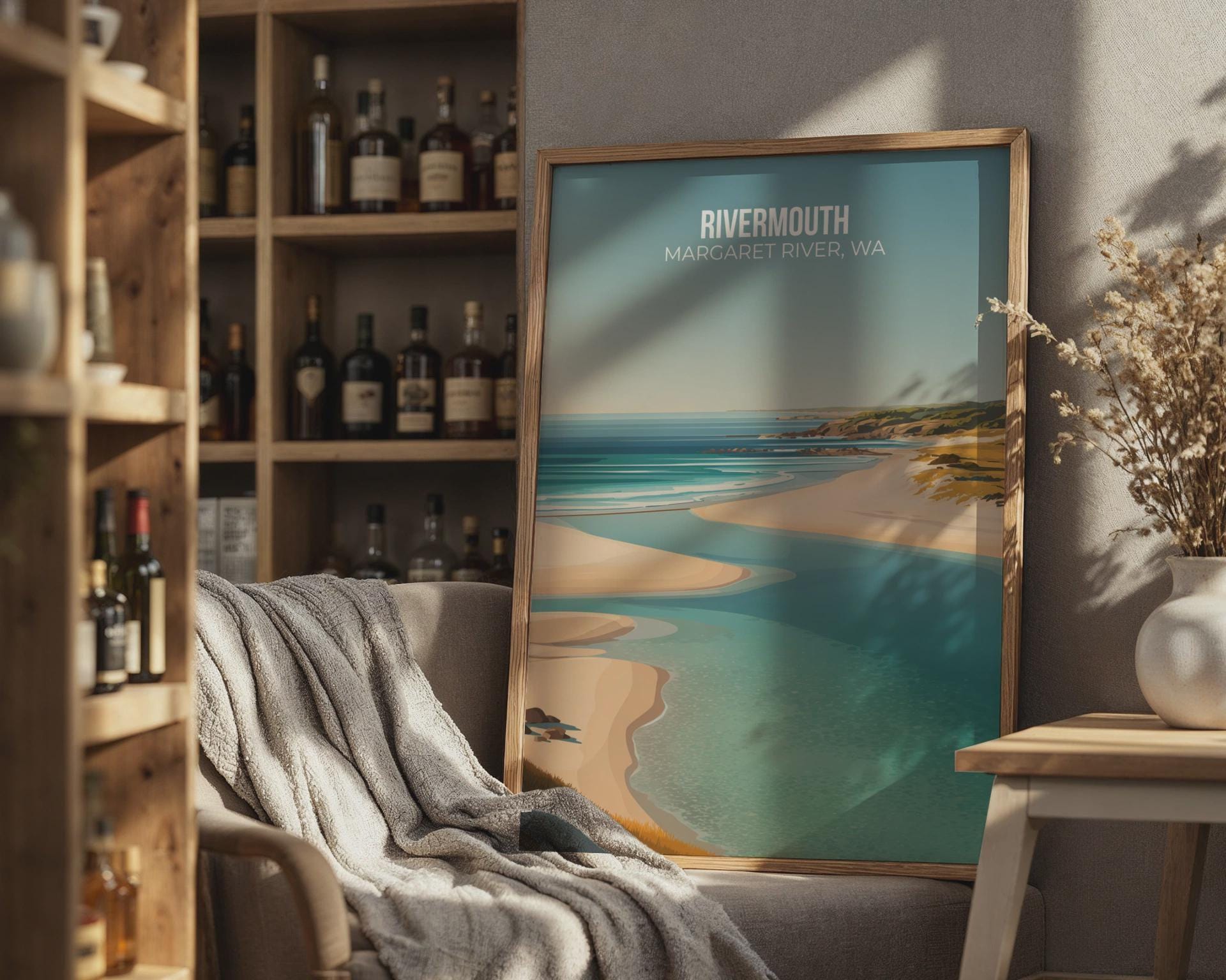 Rivermouth Margaret River Wall Art Poster - Travel Wall Art