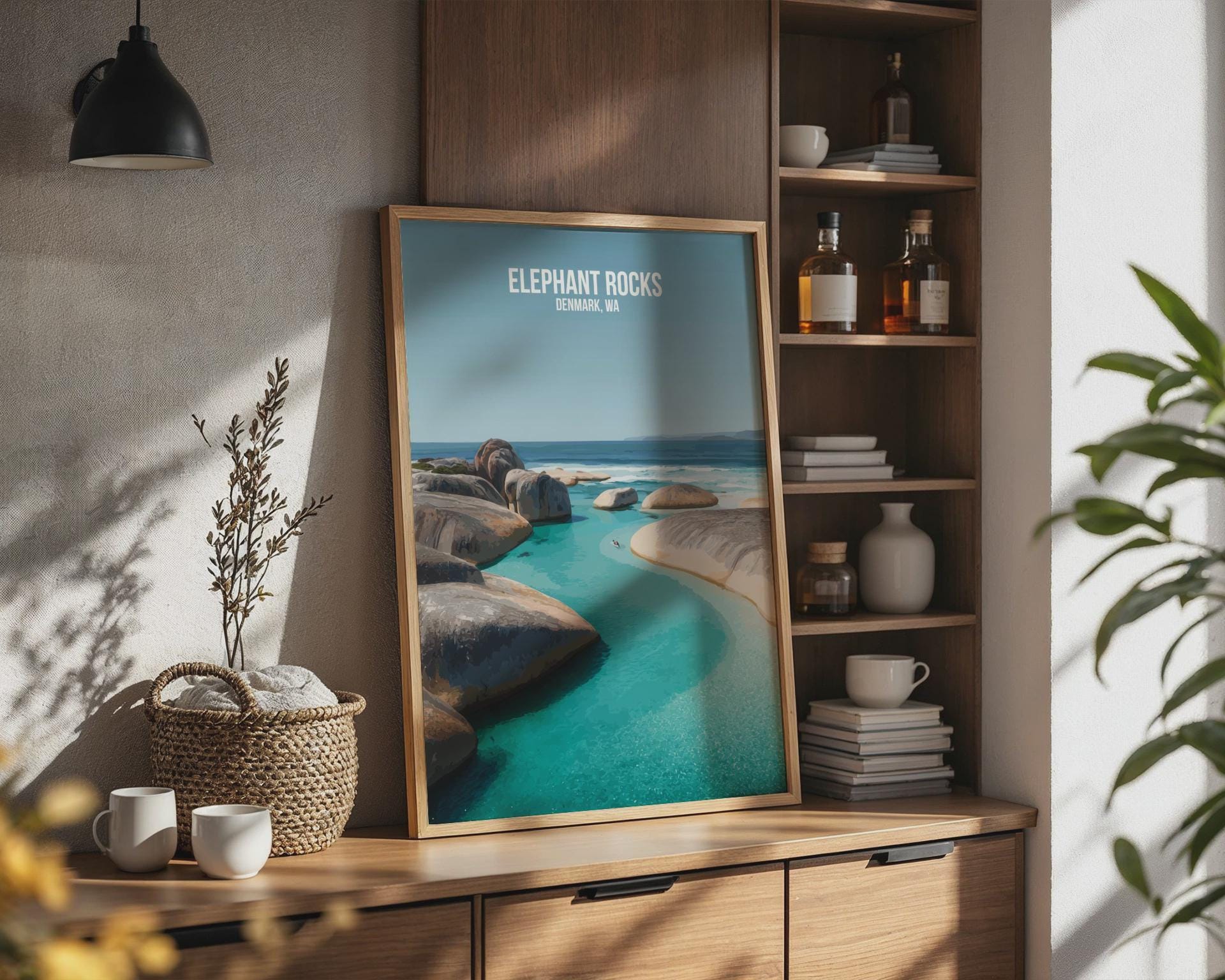 Elephant Rocks Denmark WA Art Print Poster Wall Art - Travel Wall Art