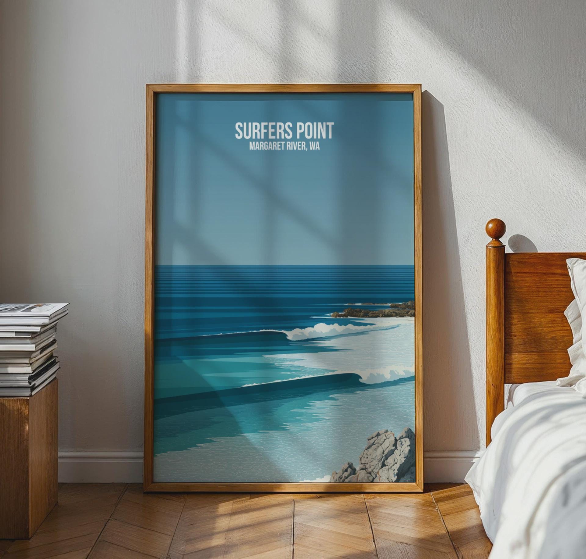 Surfers Point Print Margaret River WA Coastal Wall Art - Travel Wall Art