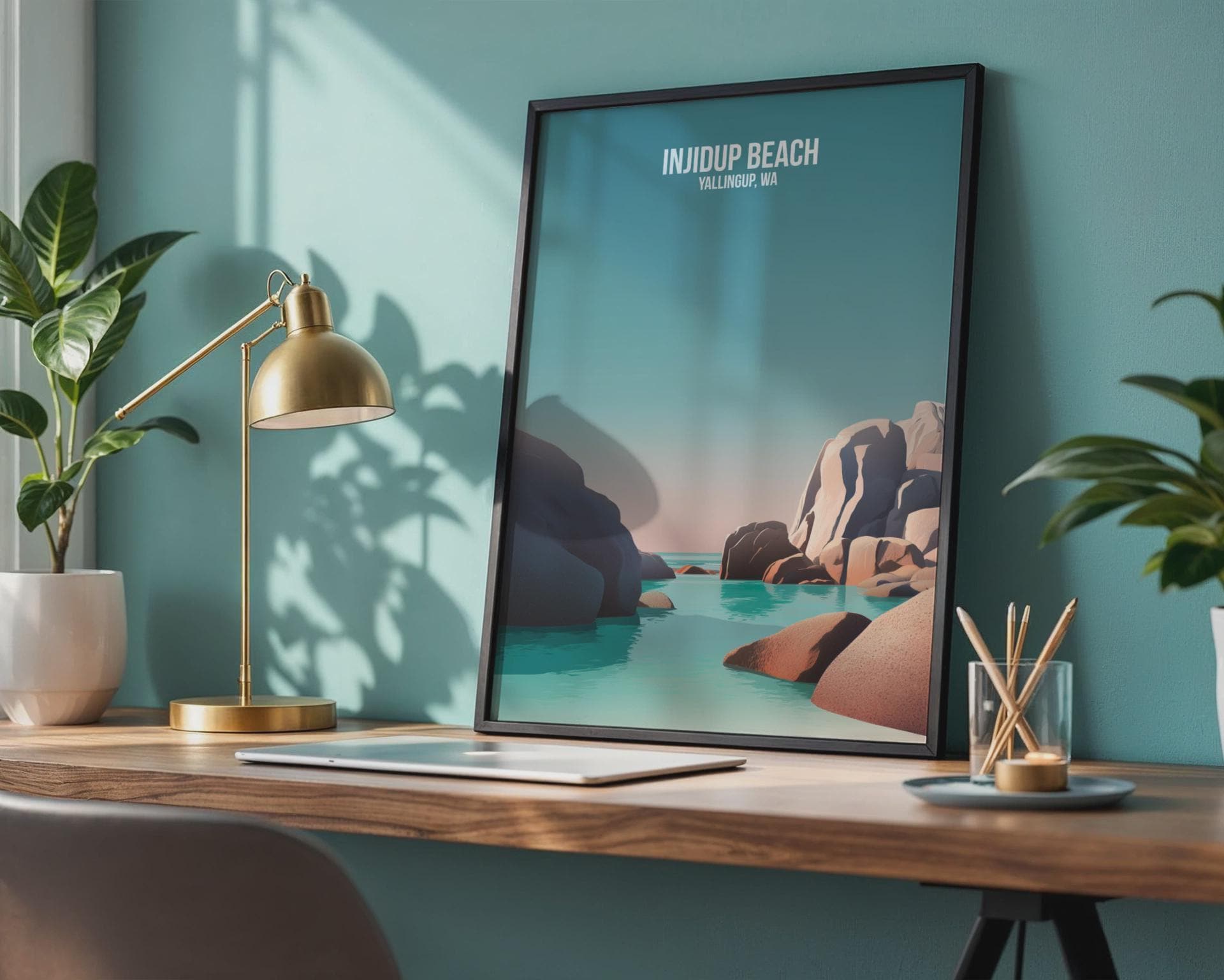 Injidup Beach Yallingup WA Poster Wall Art - Travel Wall Art