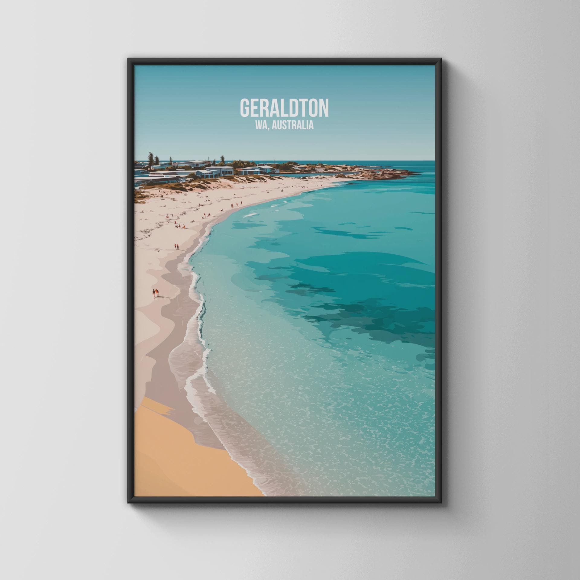 Geraldton Coastal Art Print WA Australia - Travel Wall Art