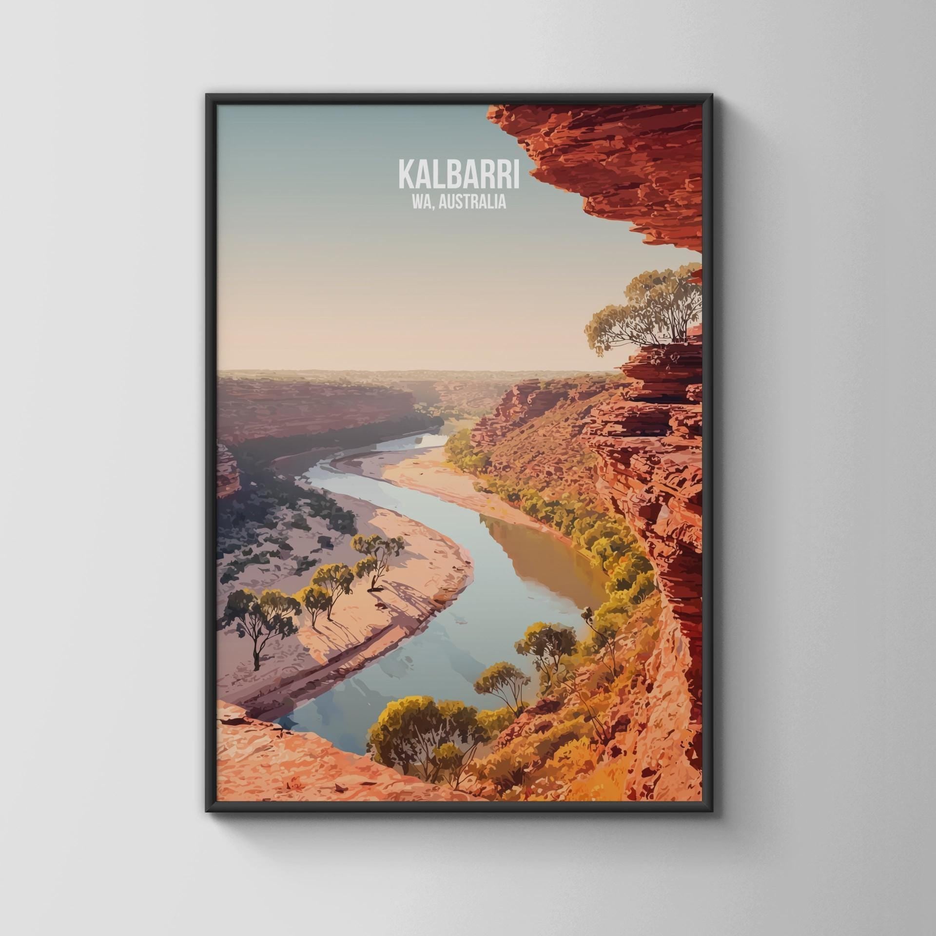 Kalbarri Australia Landscape Poster Wall Art Print - Travel Wall Art
