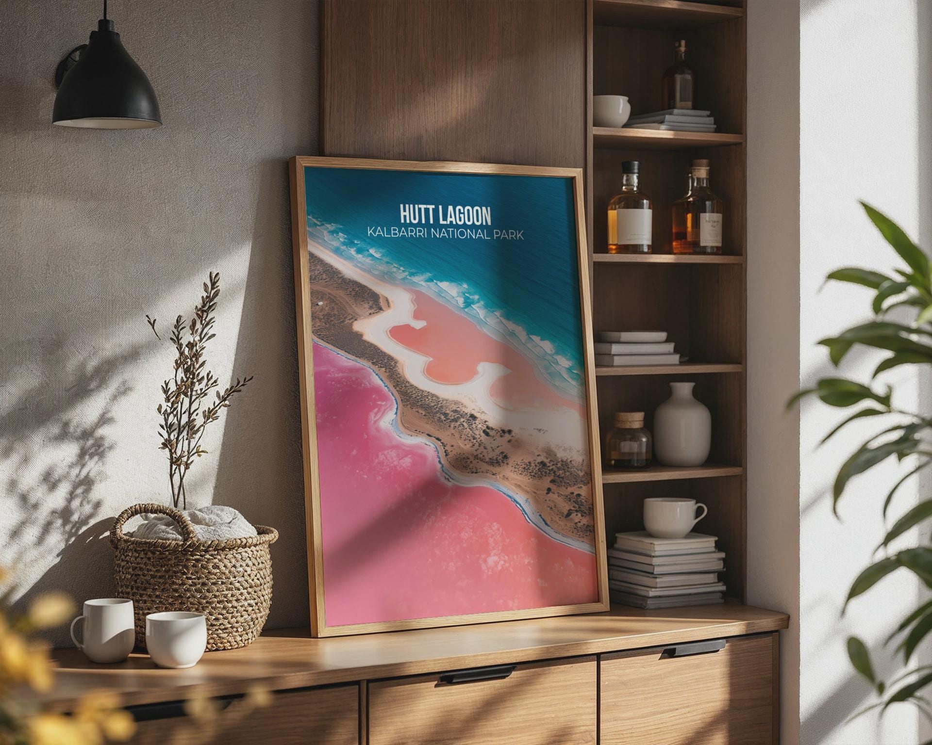 Hutt Lagoon Kalbarri National Park Poster Wall Art - Travel Wall Art