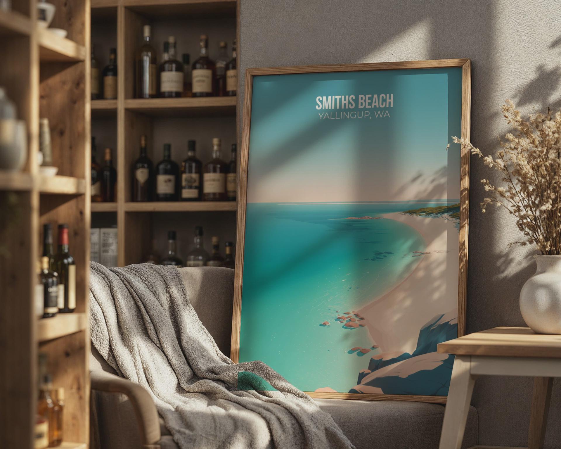 Smiths Beach Yallingup Wall Art Poster - Travel Wall Art