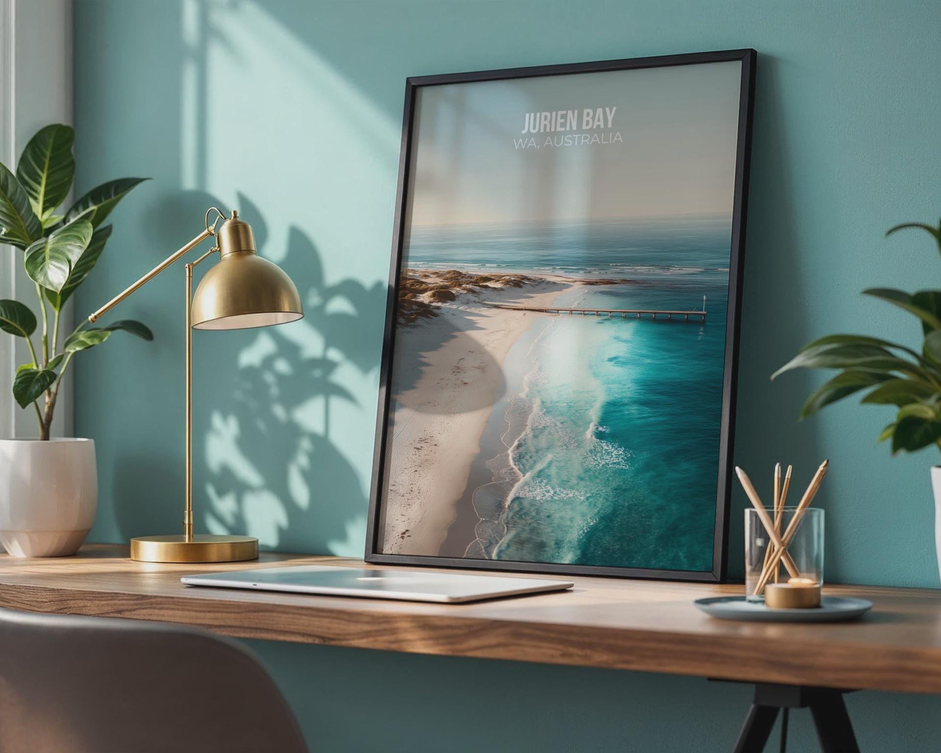 Jurien Bay WA Australia Poster Coastal Wall Art - Travel Wall Art