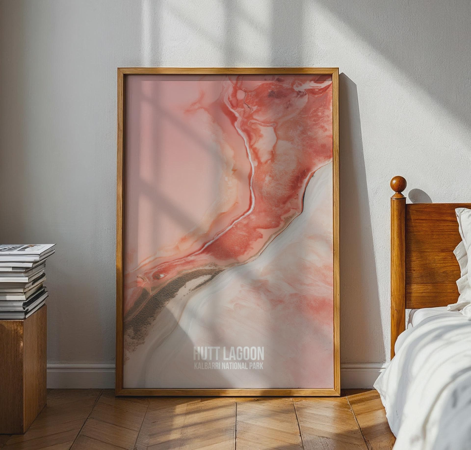 Hutt Lagoon Kalbarri National Park Poster Art Print - Travel Wall Art