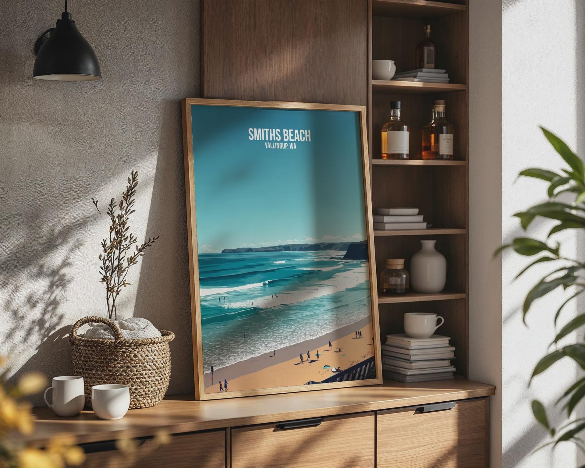 Smiths Beach Yallingup WA Travel Poster Wall Art - Travel Wall Art