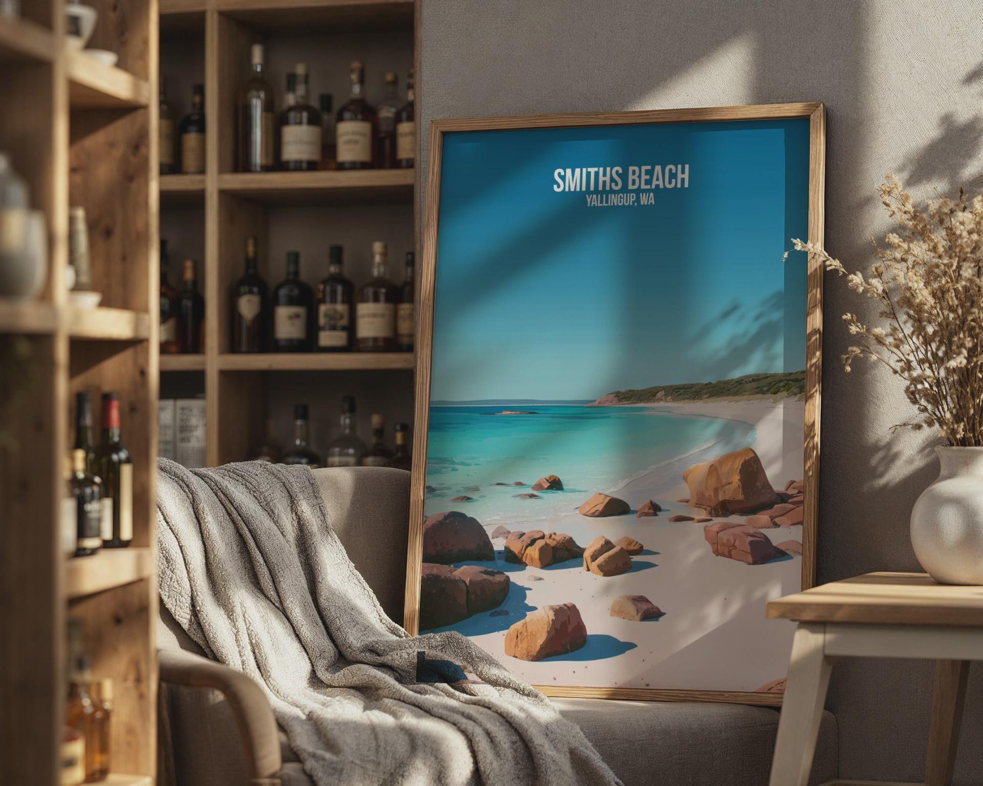 Smiths Beach Yallingup WA Beach Wall Art Print - Travel Wall Art