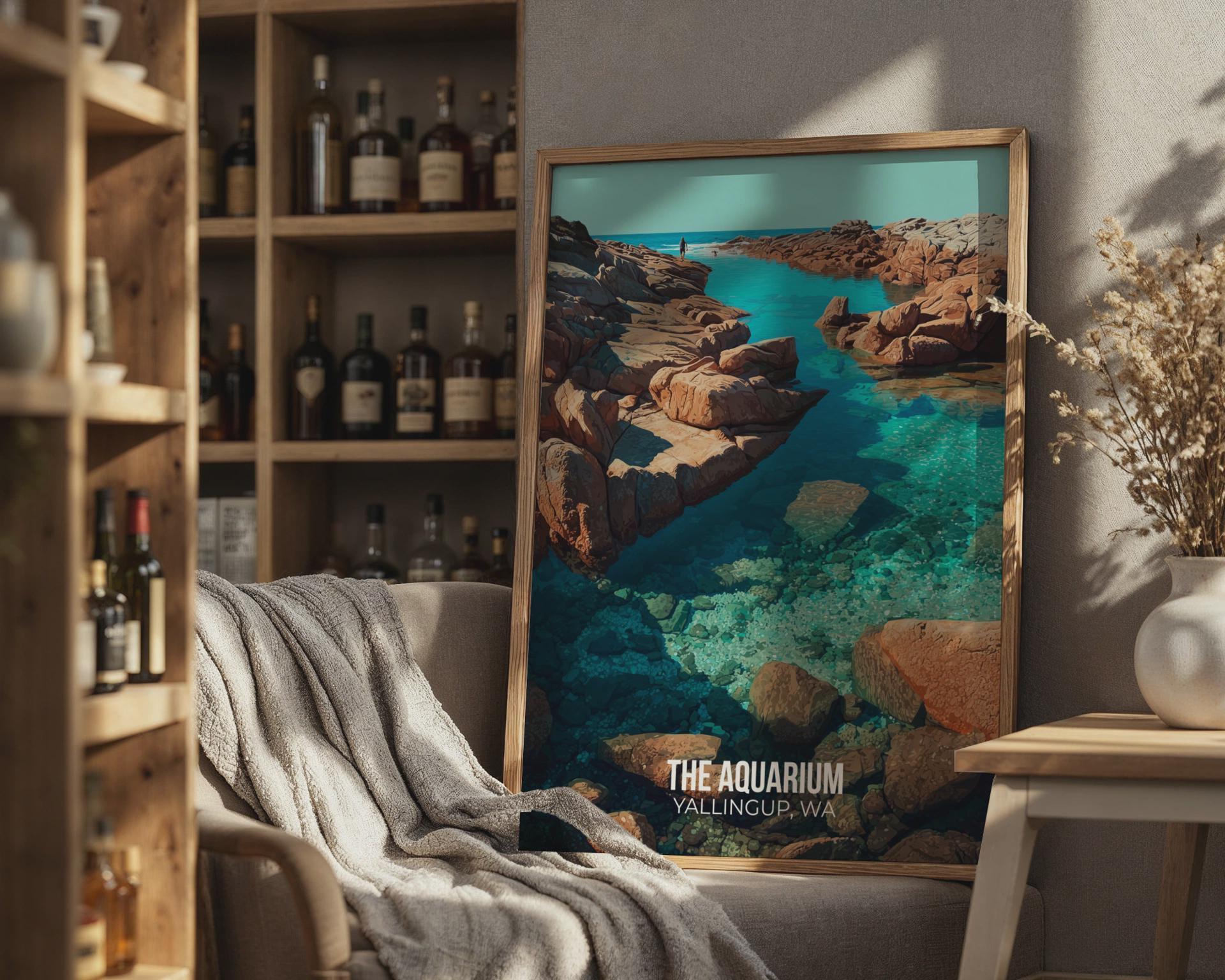 The Aquarium Yallingup Wall Art Coastal Print - Travel Wall Art