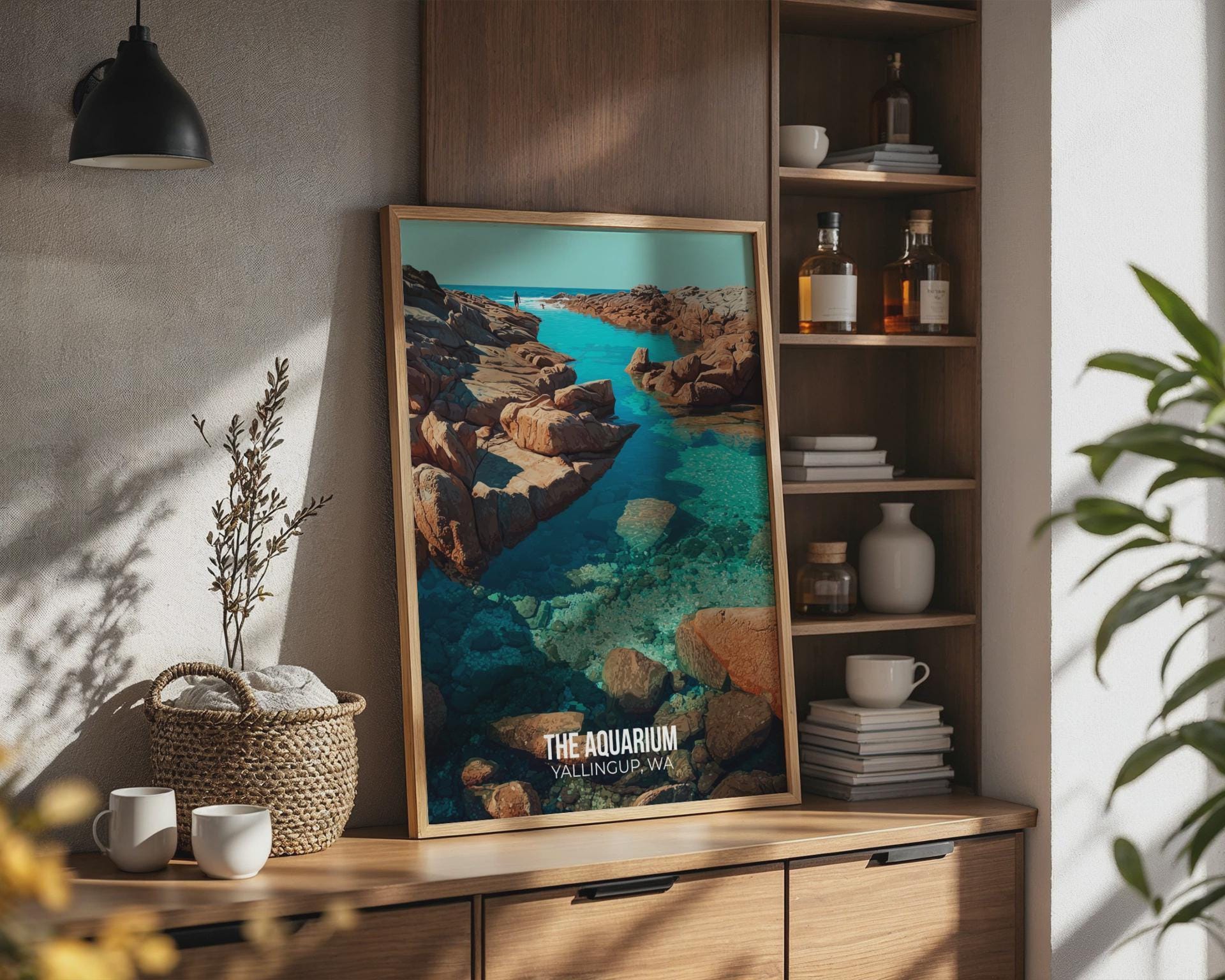 The Aquarium Yallingup Wall Art Coastal Print - Travel Wall Art